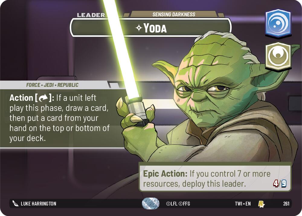 Yoda - Sensing Darkness (Showcase) (261) [Twilight of the Republic] | BD Cosmos