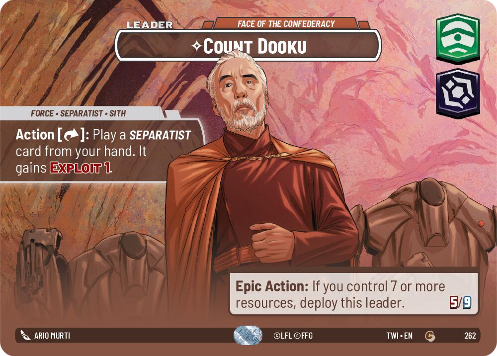 Count Dooku - Face of the Confederacy (Showcase) (262) [Twilight of the Republic] | BD Cosmos