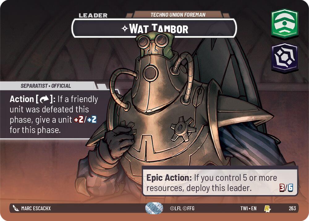 Wat Tambor - Techno Union Foreman (Showcase) (263) [Twilight of the Republic] | BD Cosmos