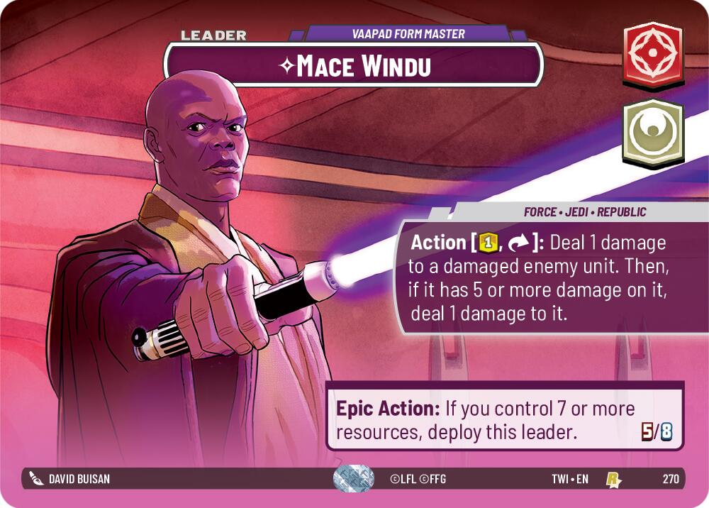 Mace Windu - Vaapad Form Master (Showcase) (270) [Twilight of the Republic] | BD Cosmos