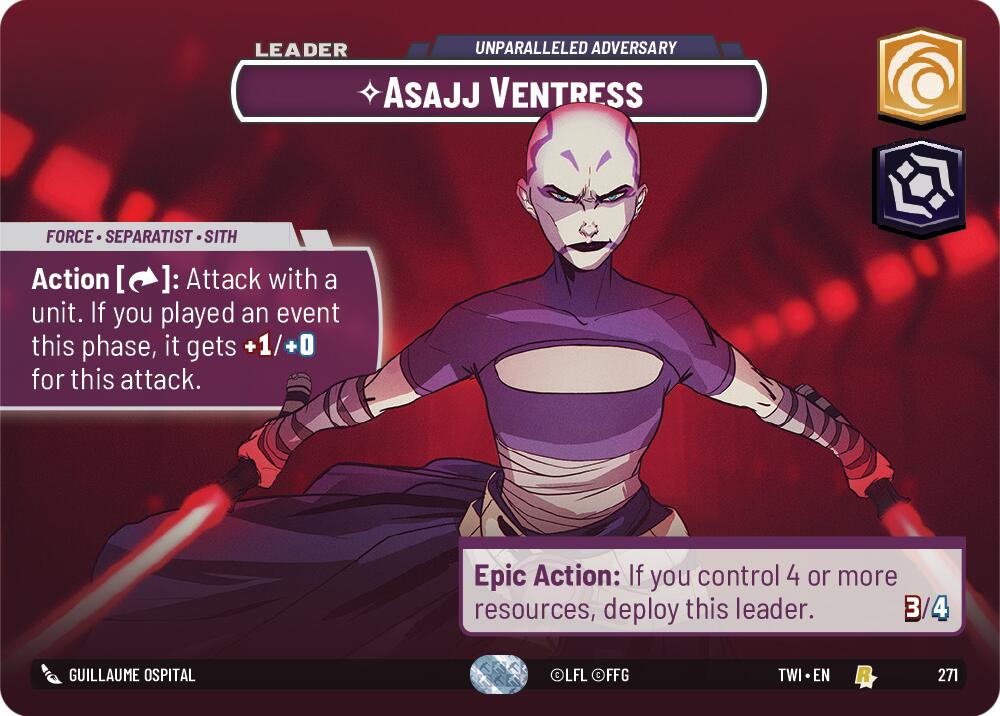 Asajj Ventress - Unparalleled Adversary (Showcase) (271) [Twilight of the Republic] | BD Cosmos