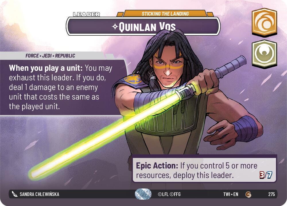 Quinlan Vos - Sticking the Landing (Showcase) (275) [Twilight of the Republic] | BD Cosmos