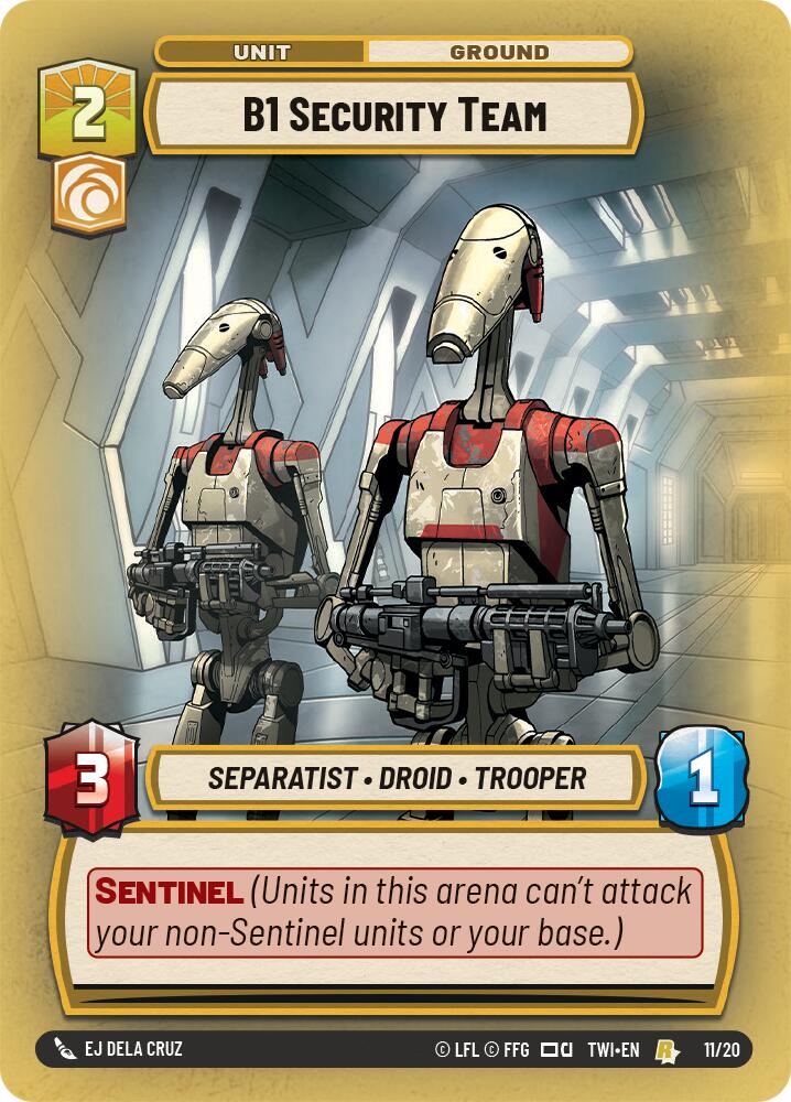 B1 Security Team (11/20) [Twilight of the Republic: Weekly Play] | BD Cosmos