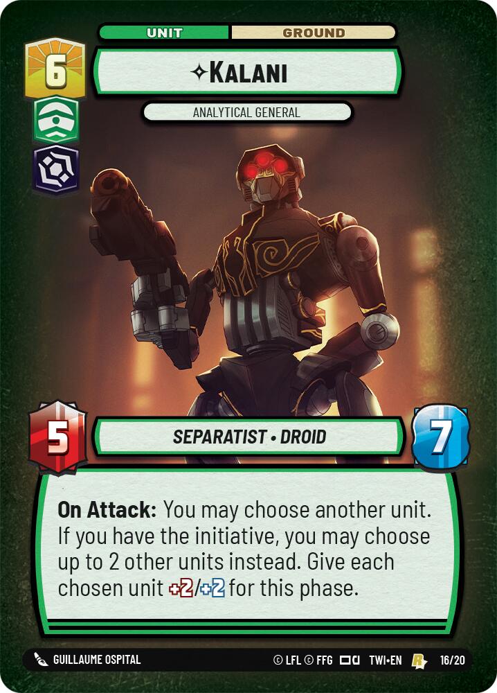 Kalani - Analytical General (16/20) [Twilight of the Republic: Weekly Play] | BD Cosmos