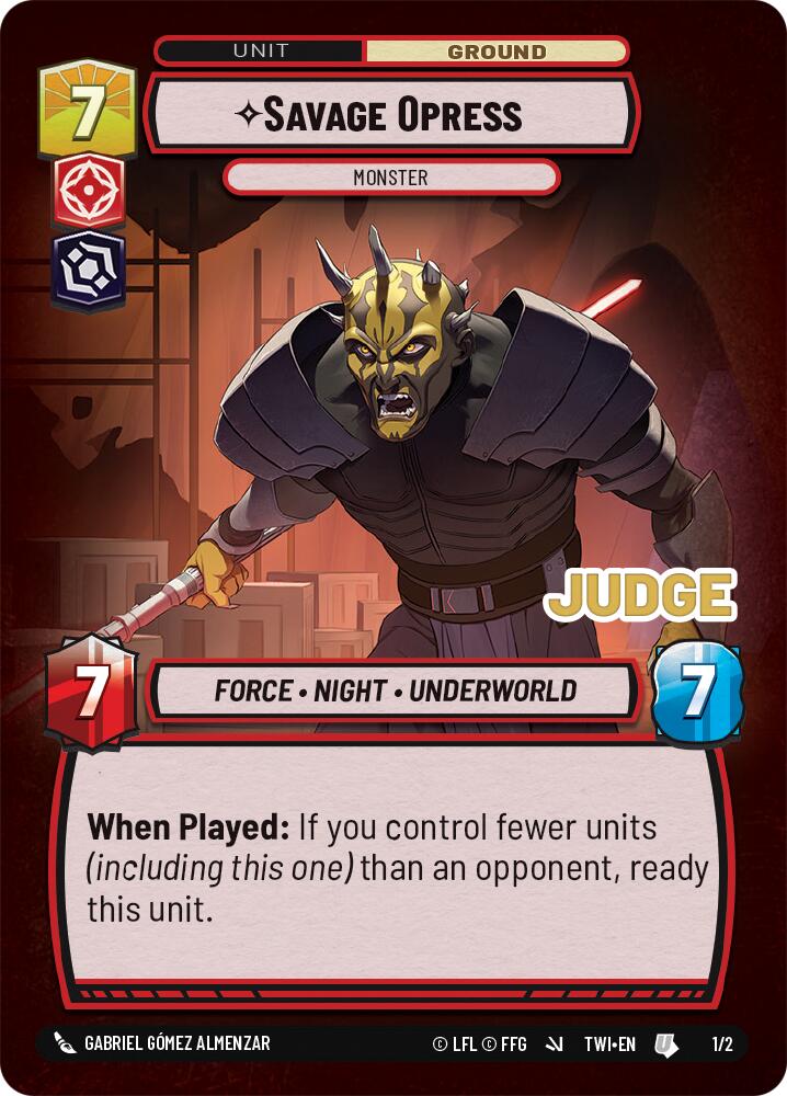 Savage Opress - Monster (1/2) [Judge Promos] | BD Cosmos