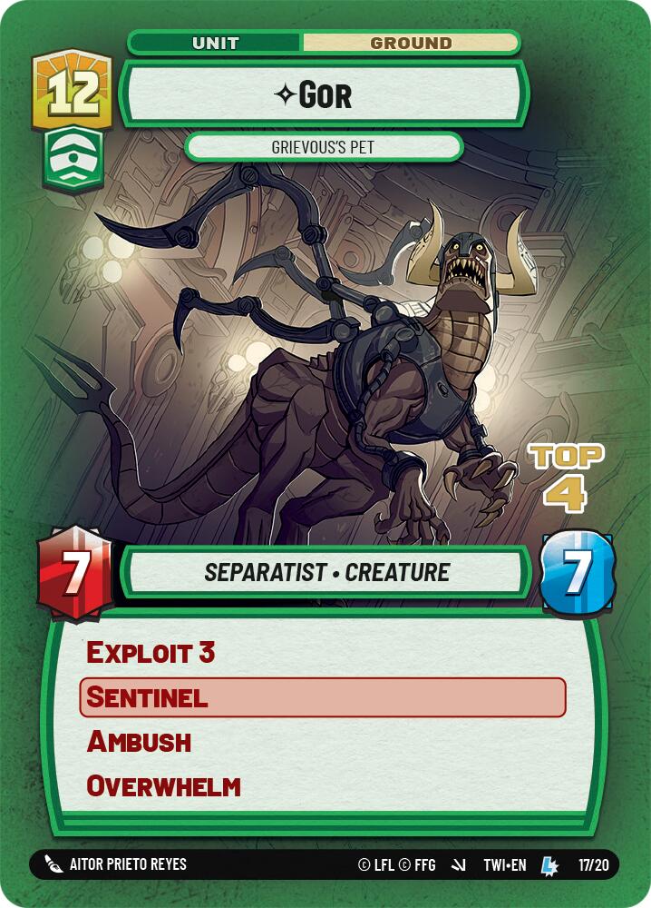 Gor - Grievous's Pet (Top 4) (17/20) [Store Showdown Promos] | BD Cosmos
