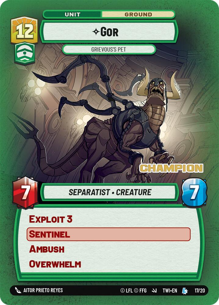 Gor - Grievous's Pet (Champion) (17/20) [Store Showdown Promos] | BD Cosmos