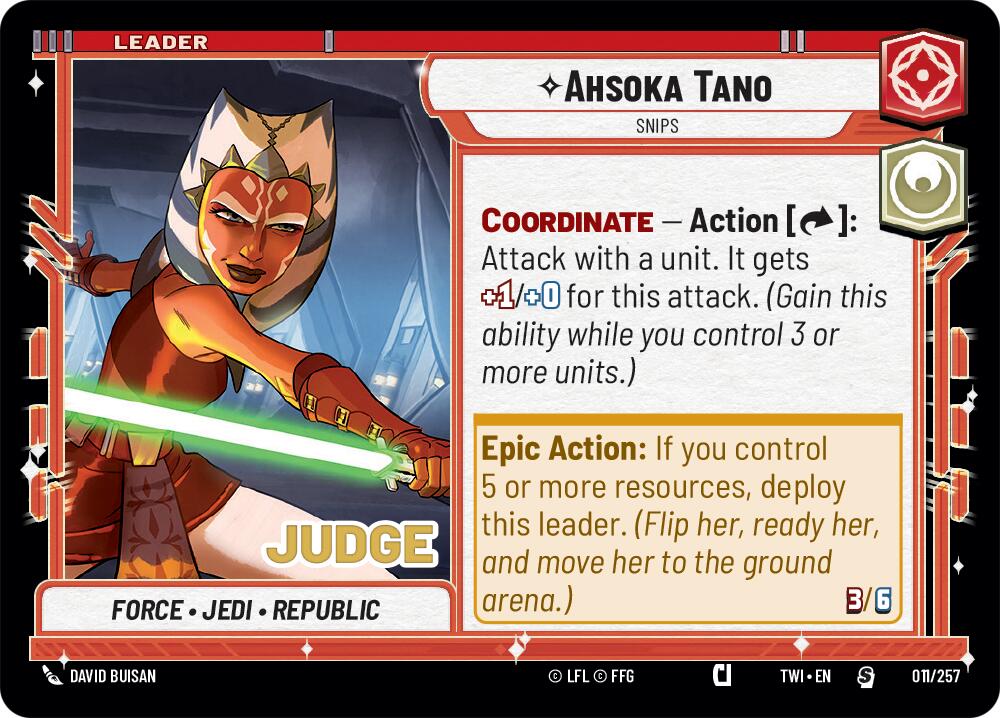 Ahsoka Tano - Snips (011/257) [Judge Promos] | BD Cosmos