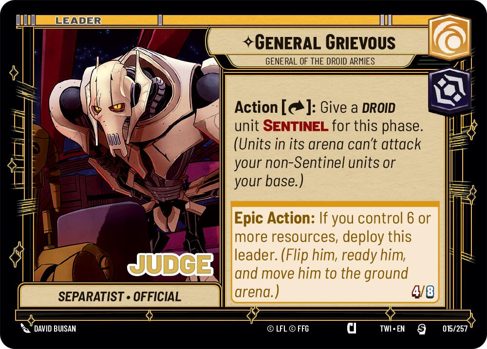 General Grievous - General of the Droid Armies (015/257) [Judge Promos] | BD Cosmos