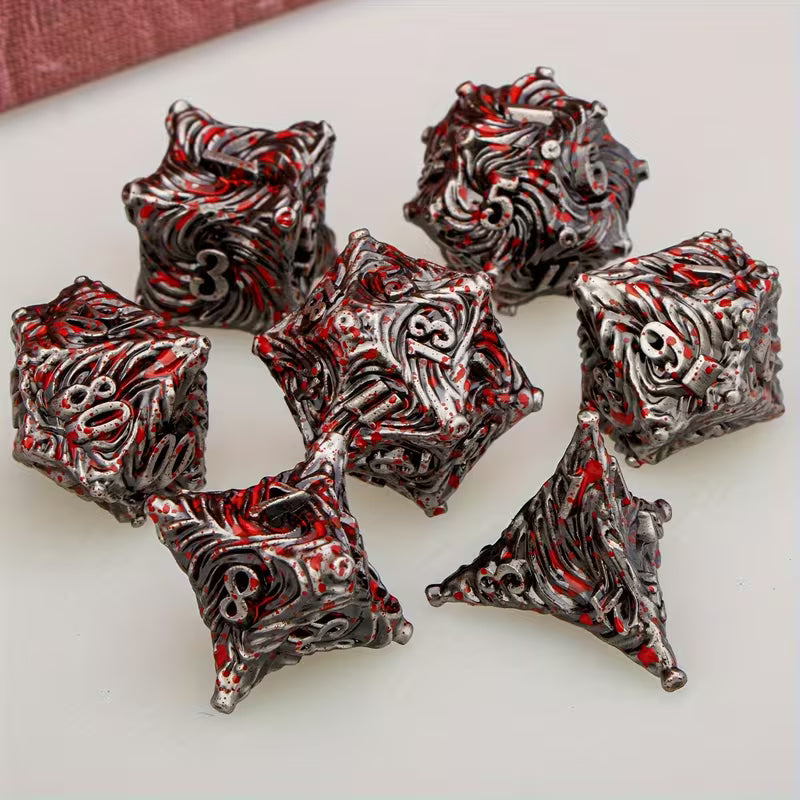 METAL RPG DICE SET - VORTEX ENSANGLANTÉ | BD Cosmos