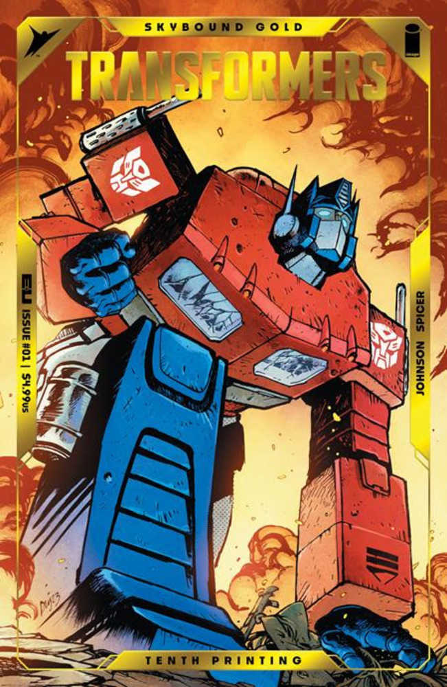 Transformers #1 10th Print Image A Optimus Prime Foil Emboss 12/18/2024 | BD Cosmos