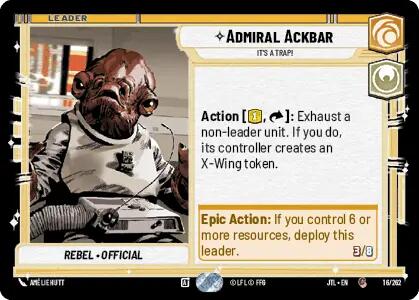 Admiral Ackbar - It's A Trap! (016/257) [Jump to Lightspeed] | BD Cosmos