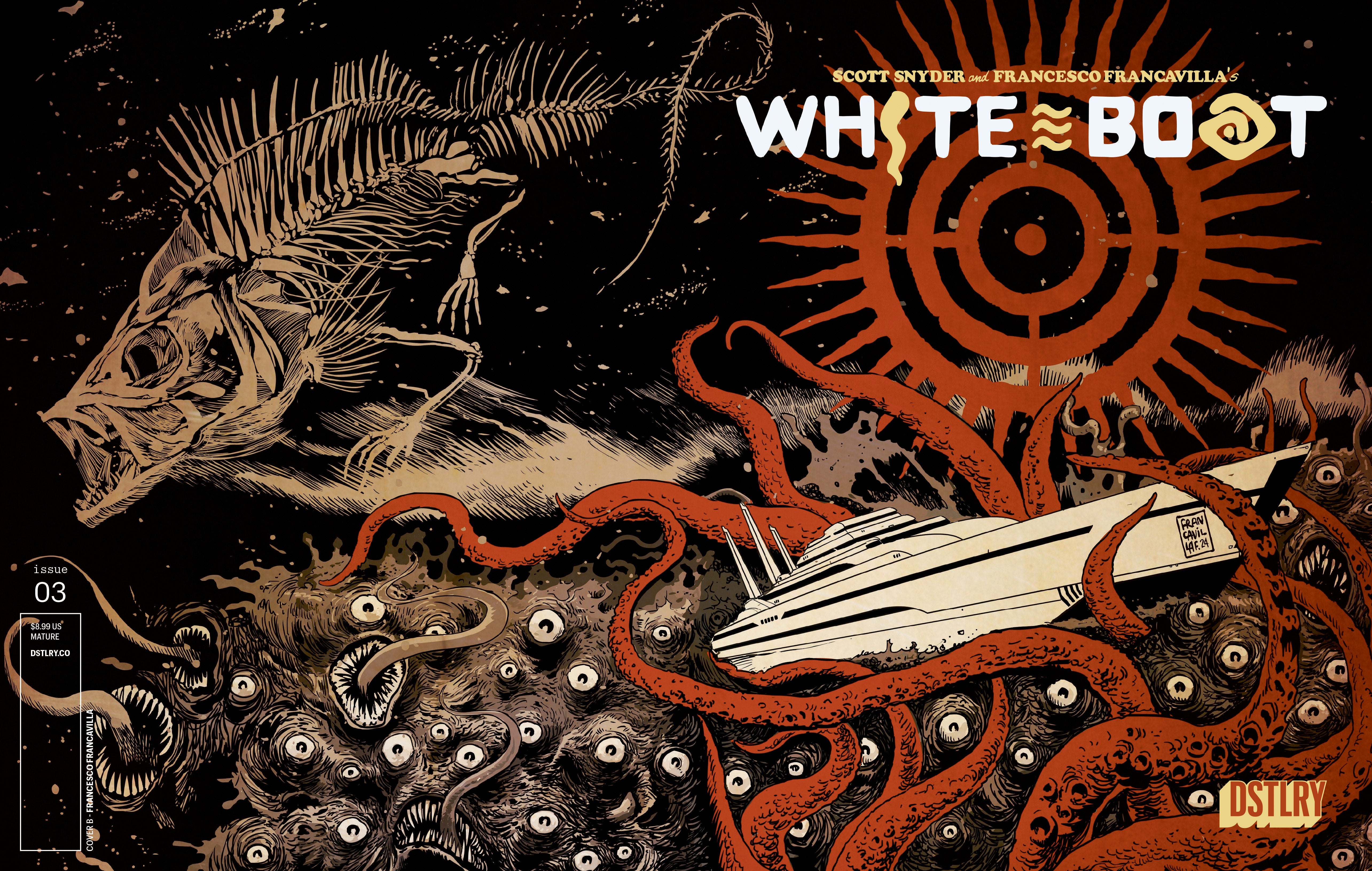White Boat #3 DSTLRY B Francesco Francavilla 12/03/2025 | BD Cosmos