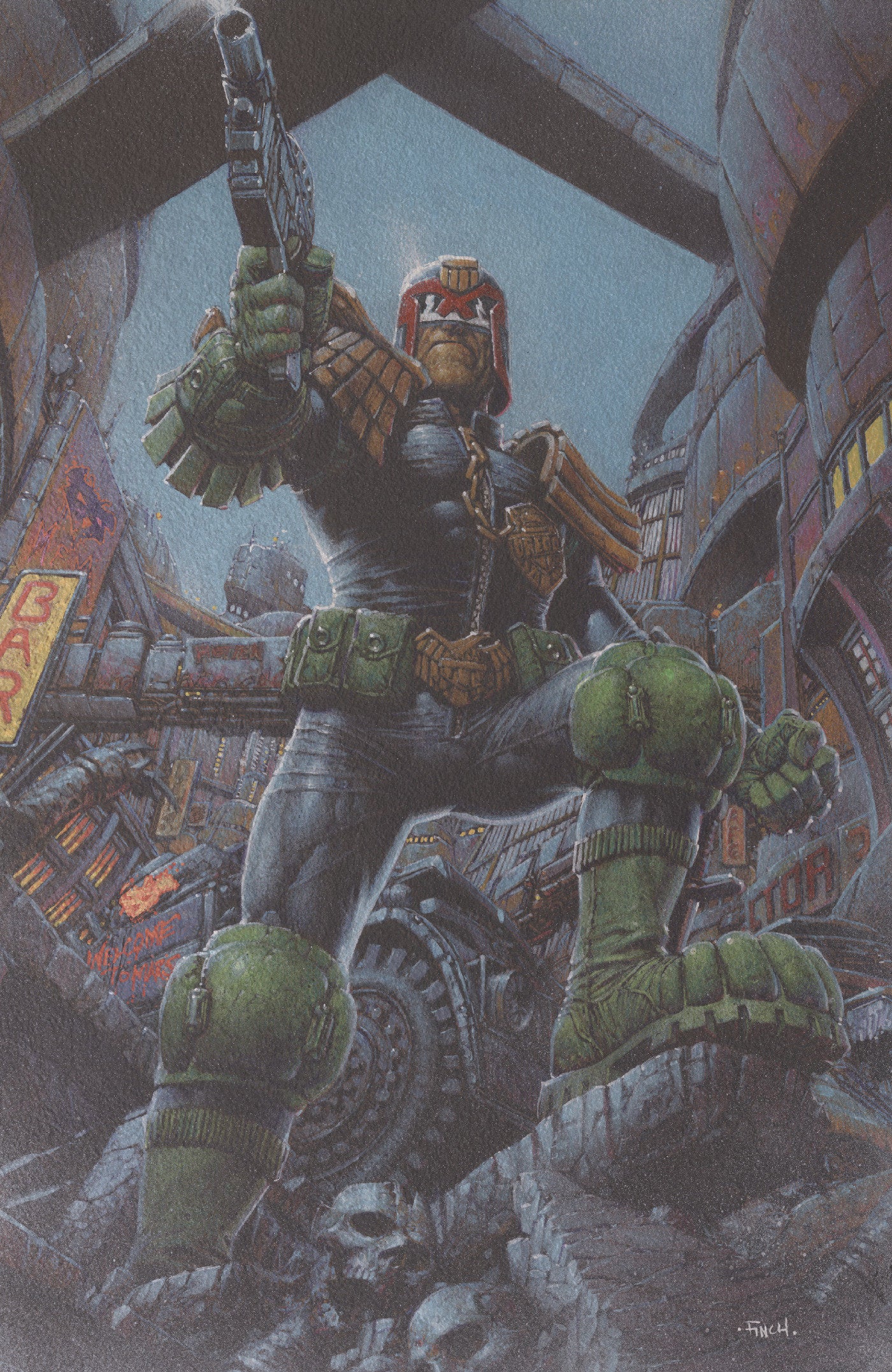 Judge Dredd/Biker Mice From Mars #1 ONI F Finch Foil 12/02/2026 | BD Cosmos