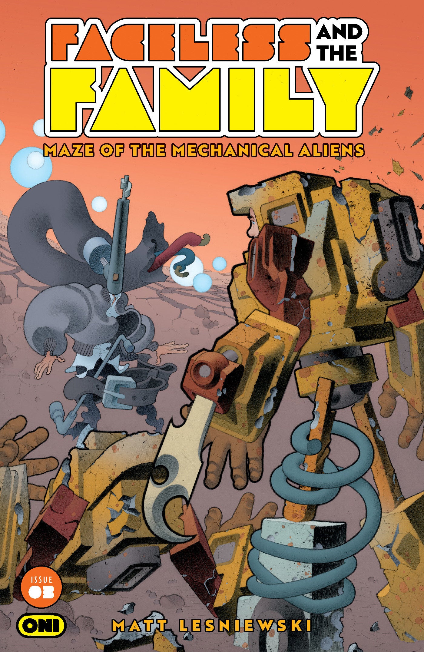 Faceless And The Family Maze Of The Mechanical Aliens #3 Oni A Lesniewski 09/16/2026 | BD Cosmos