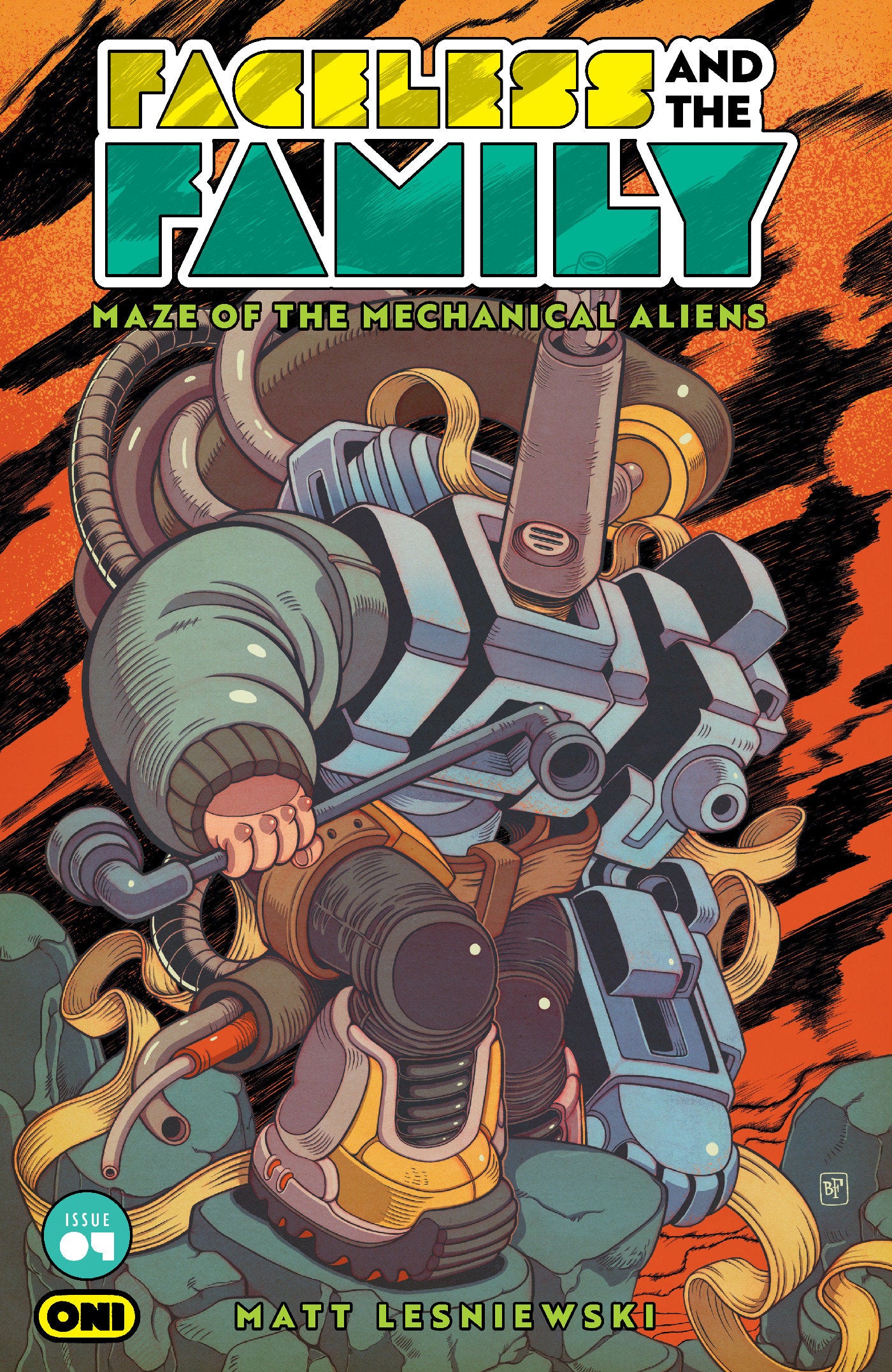 Faceless And The Family Maze Of The Mechanical Aliens #4 Cover B Billy Fowler Variant | BD Cosmos