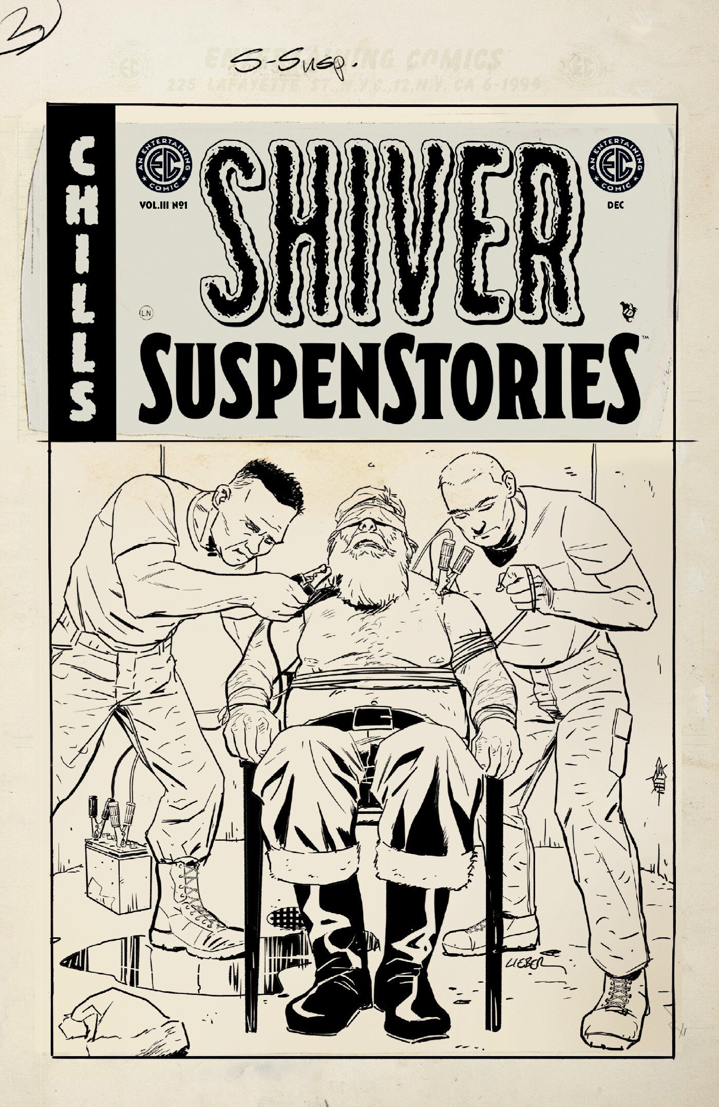 EC Shiver Suspen Stories 3 #1 ONI D 1:20 Lieber B&W Artist Edition 12/09/2026 | BD Cosmos