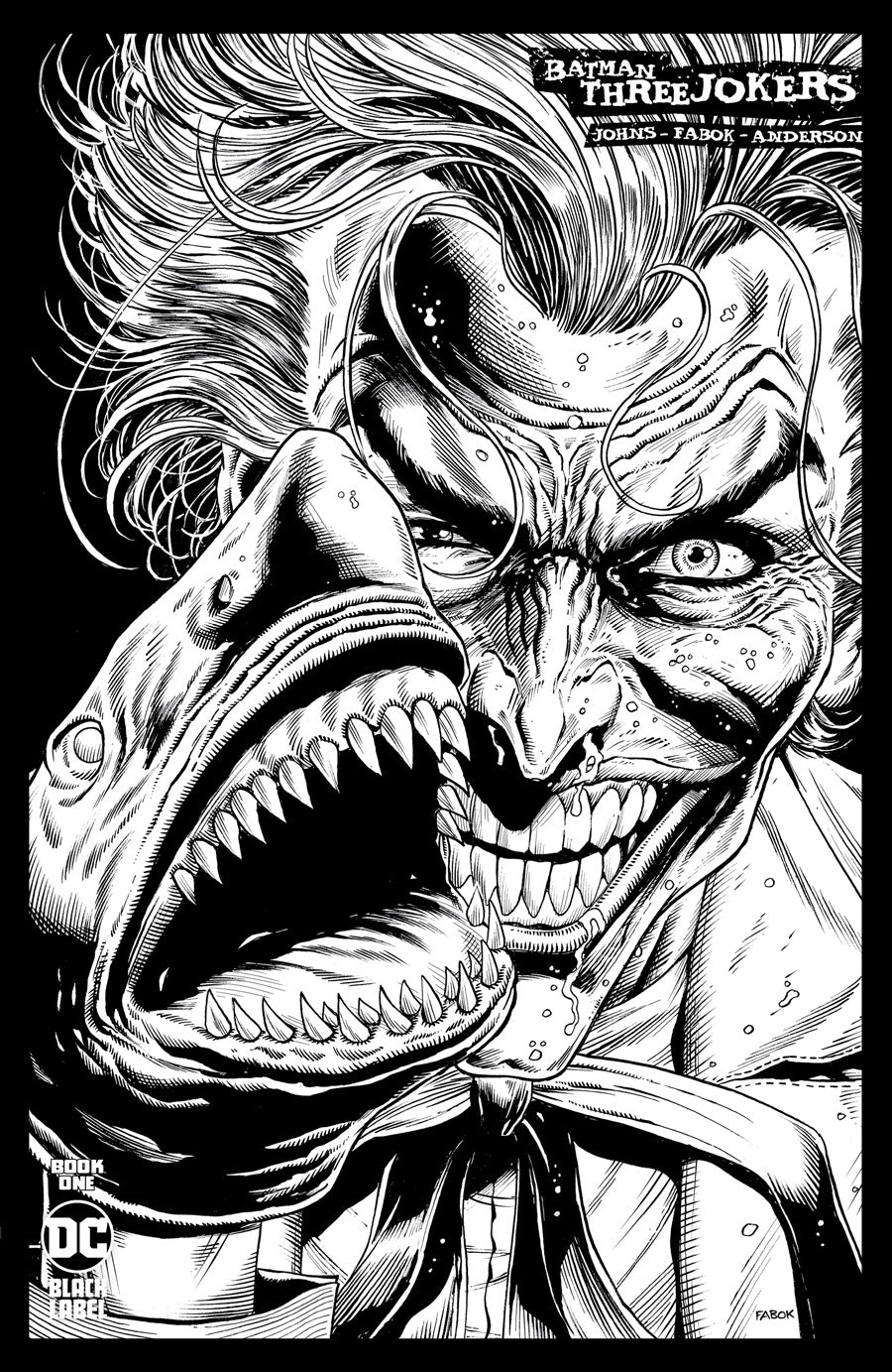 Batman Three Jokers #1 2e impression DC 1:25 N&B | BD Cosmos