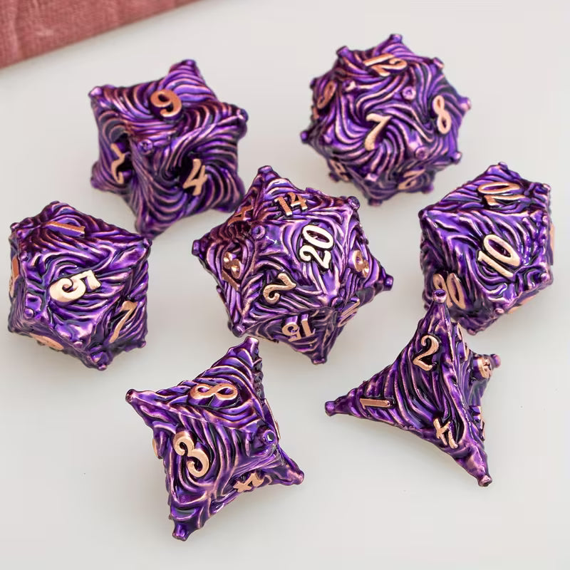 METAL RPG DICE SET - VORTEX NÉANTIQUE | BD Cosmos
