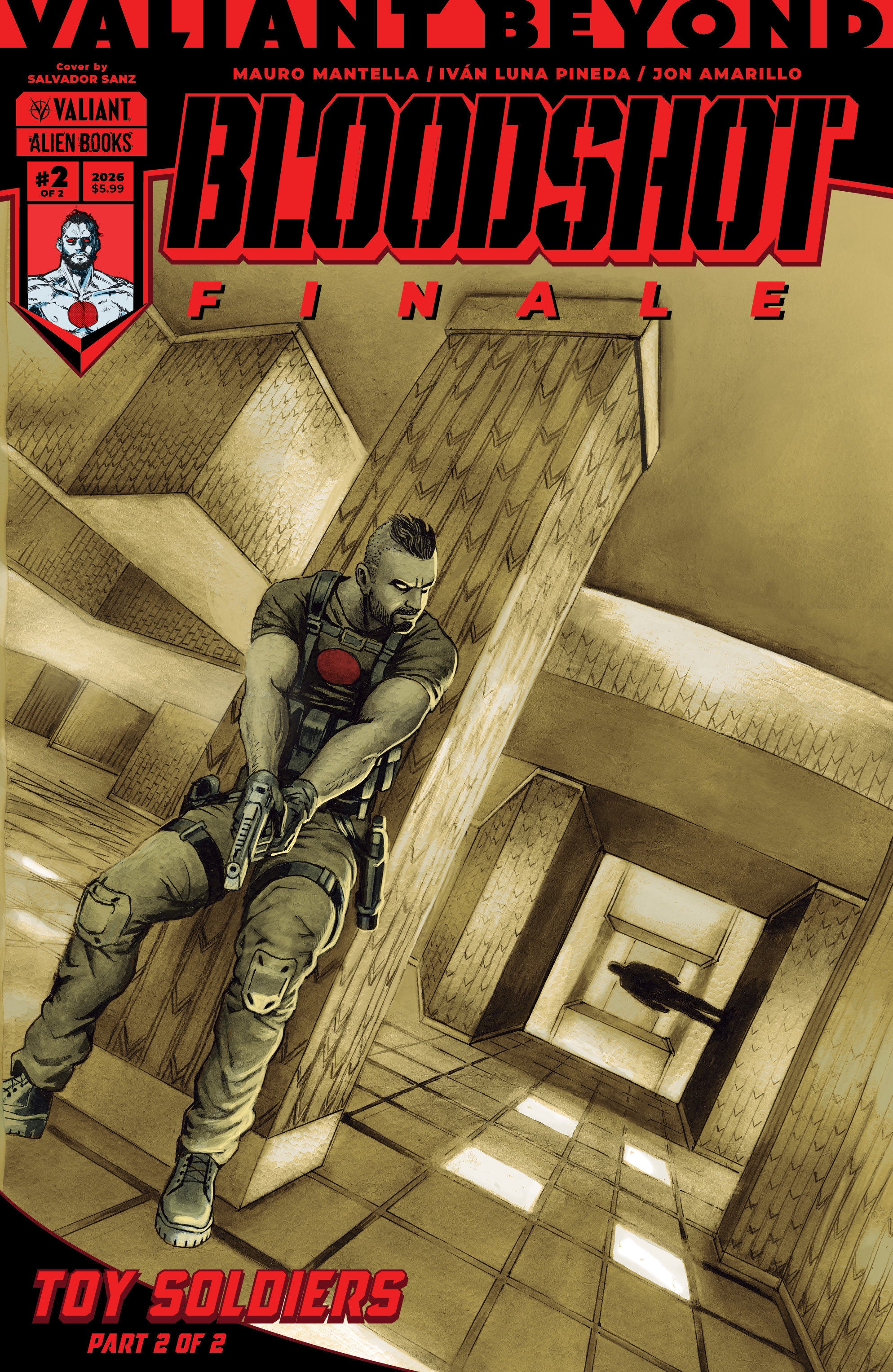 Valiant Beyond: Bloodshot #8 Toy Soldiers #2 Finale IDW A Sanz 12/02/2026 | BD Cosmos