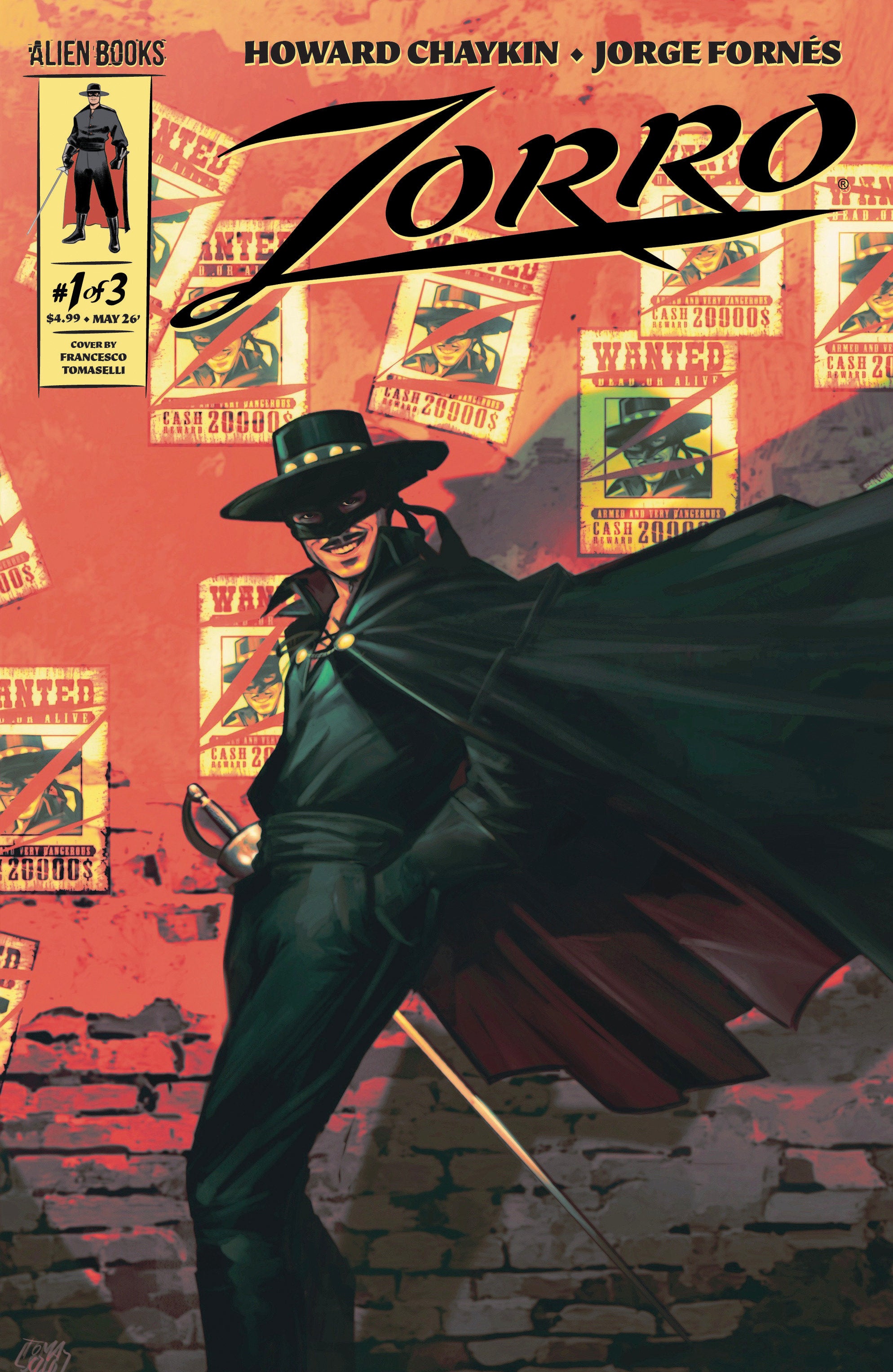 Zorro #1 IDW B Tomaselli 05/20/2026 | BD Cosmos