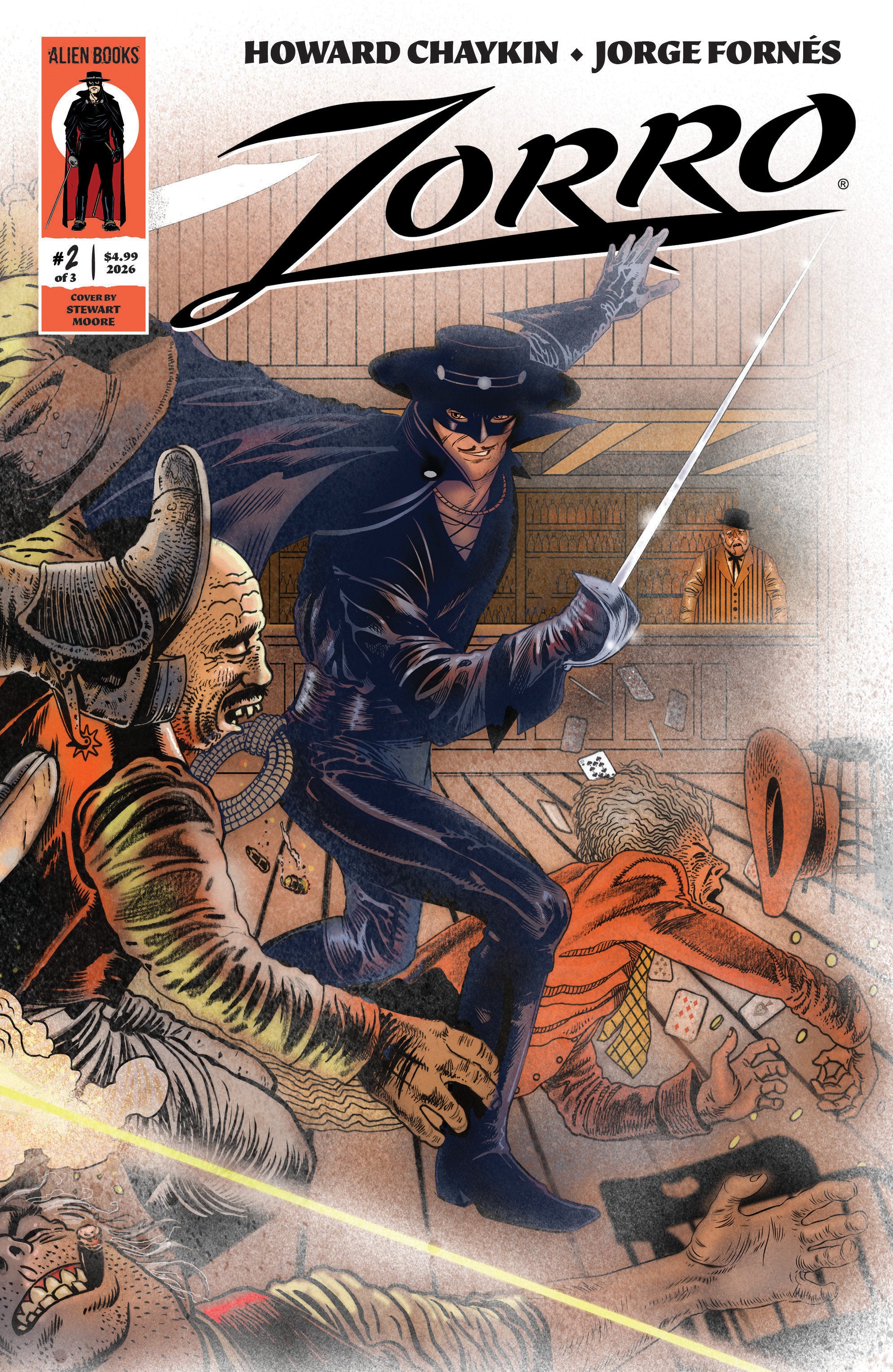 Zorro #2 IDW Alien A Moore Wraparound 07/01/2026 | BD Cosmos