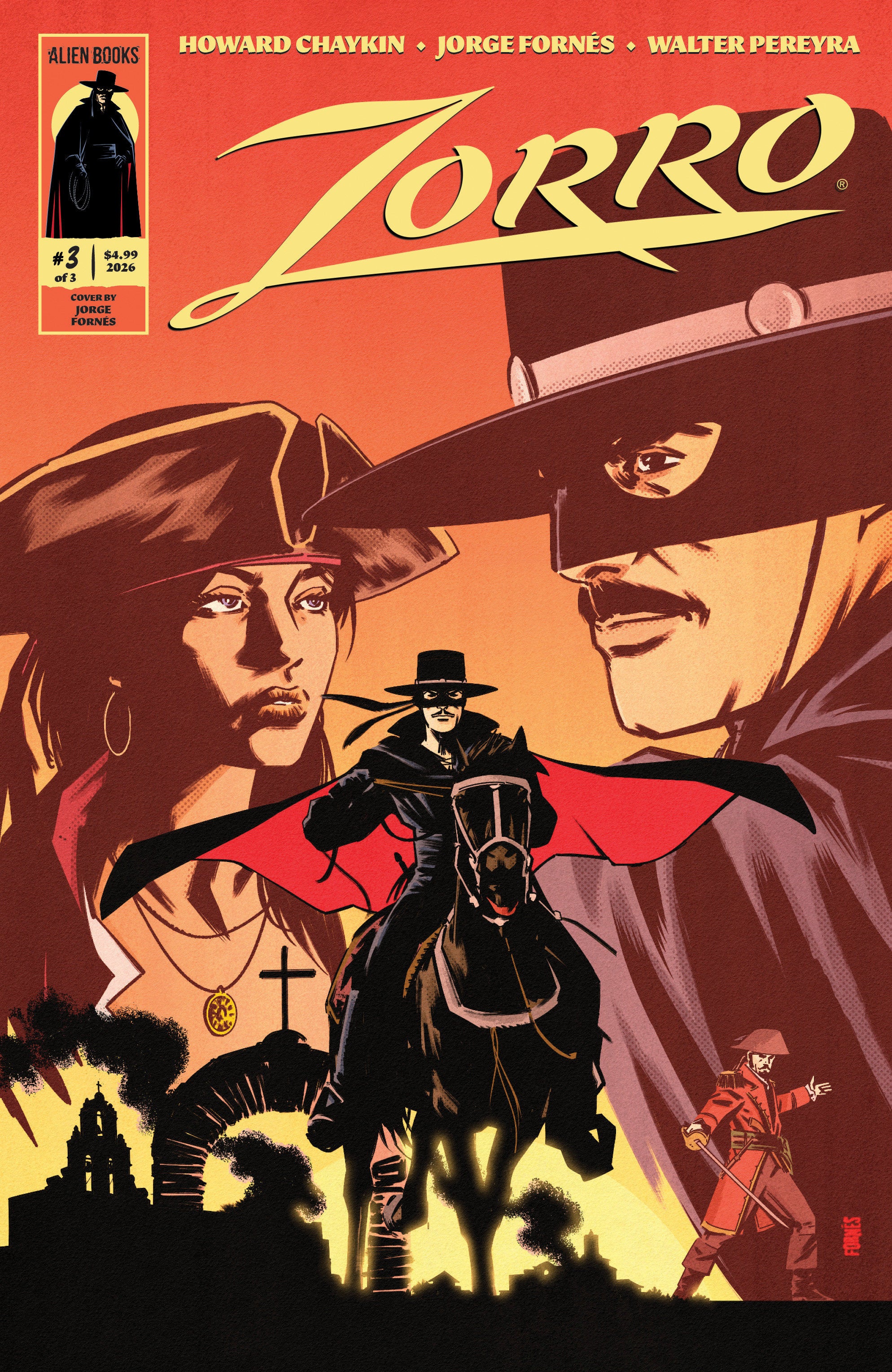 Zorro #3 IDW A Fornés 08/12/2026 | BD Cosmos