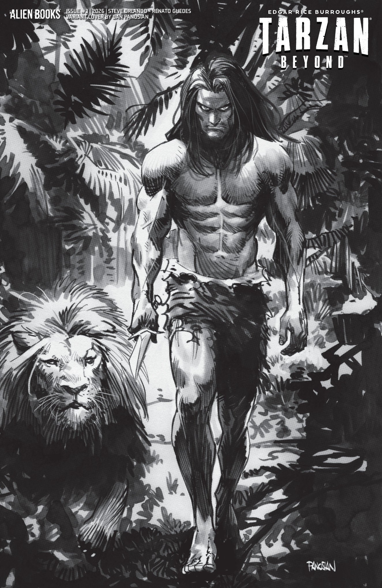 Tarzan Beyond #3 IDW D Panosian B&W 09/09/2026 | BD Cosmos