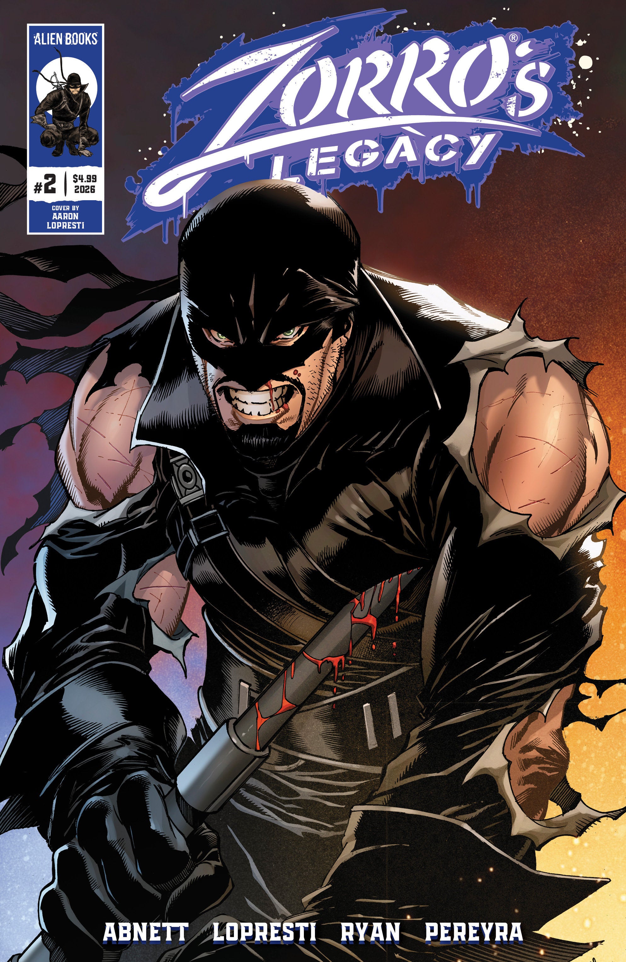 Zorro's Legacy #2 IDW A Lopresti 08/19/2026 | BD Cosmos