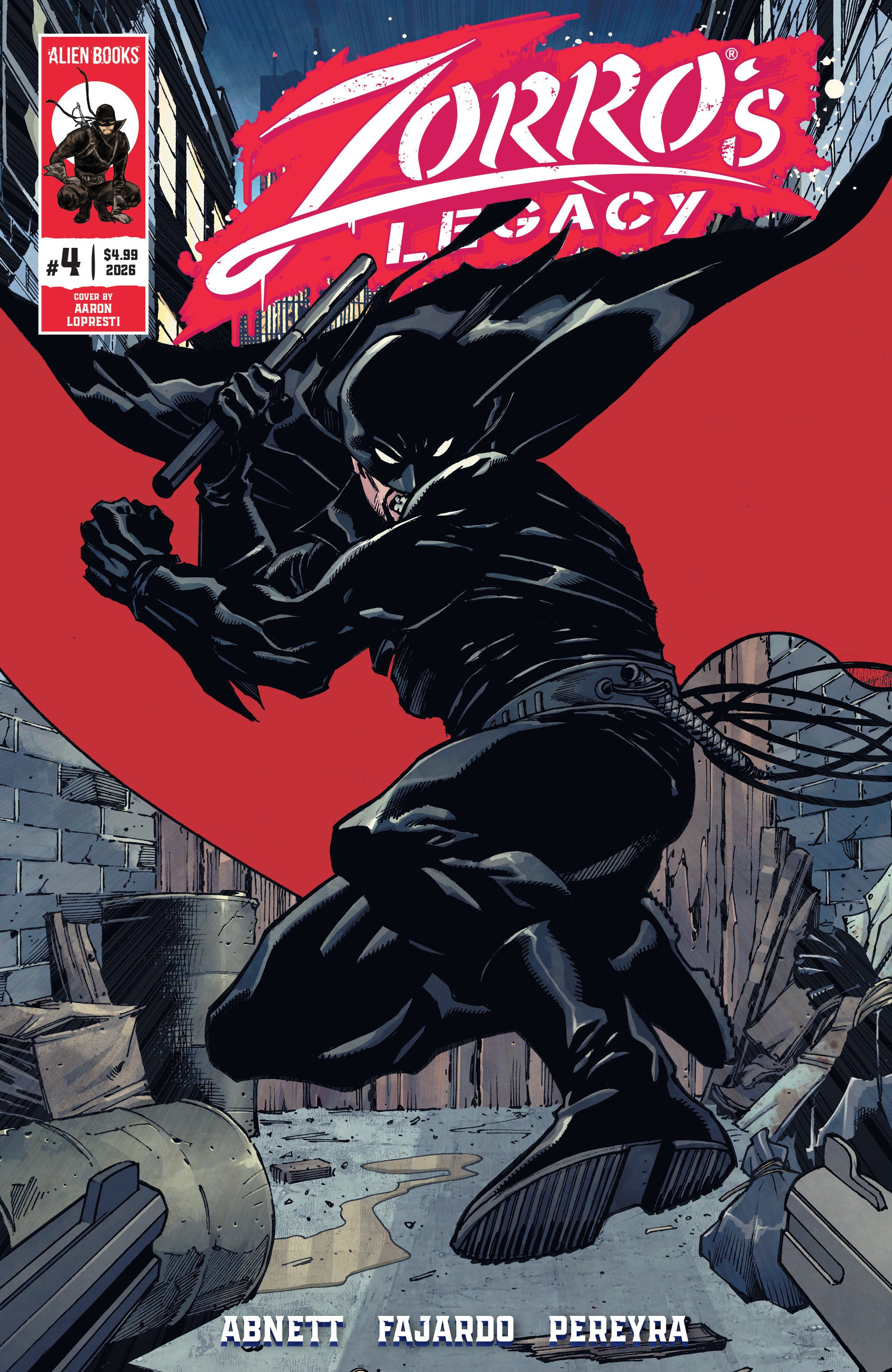 Zorro's Legacy #4 IDW A Lopresti 12/09/2026 | BD Cosmos