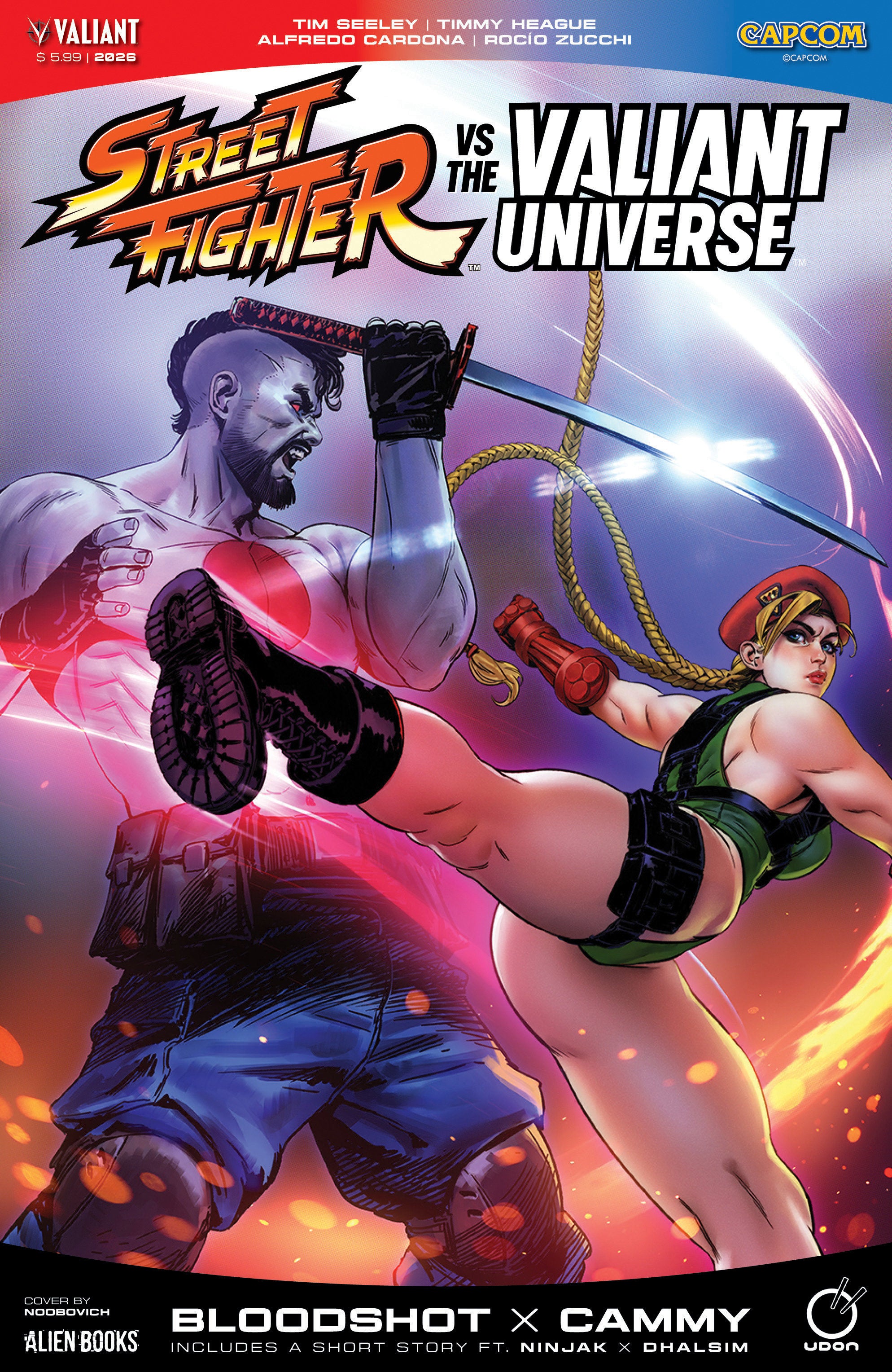 Street Fighter vs.The Valiant Universe Special IDW D Noobovich 07/29/2026 | BD Cosmos