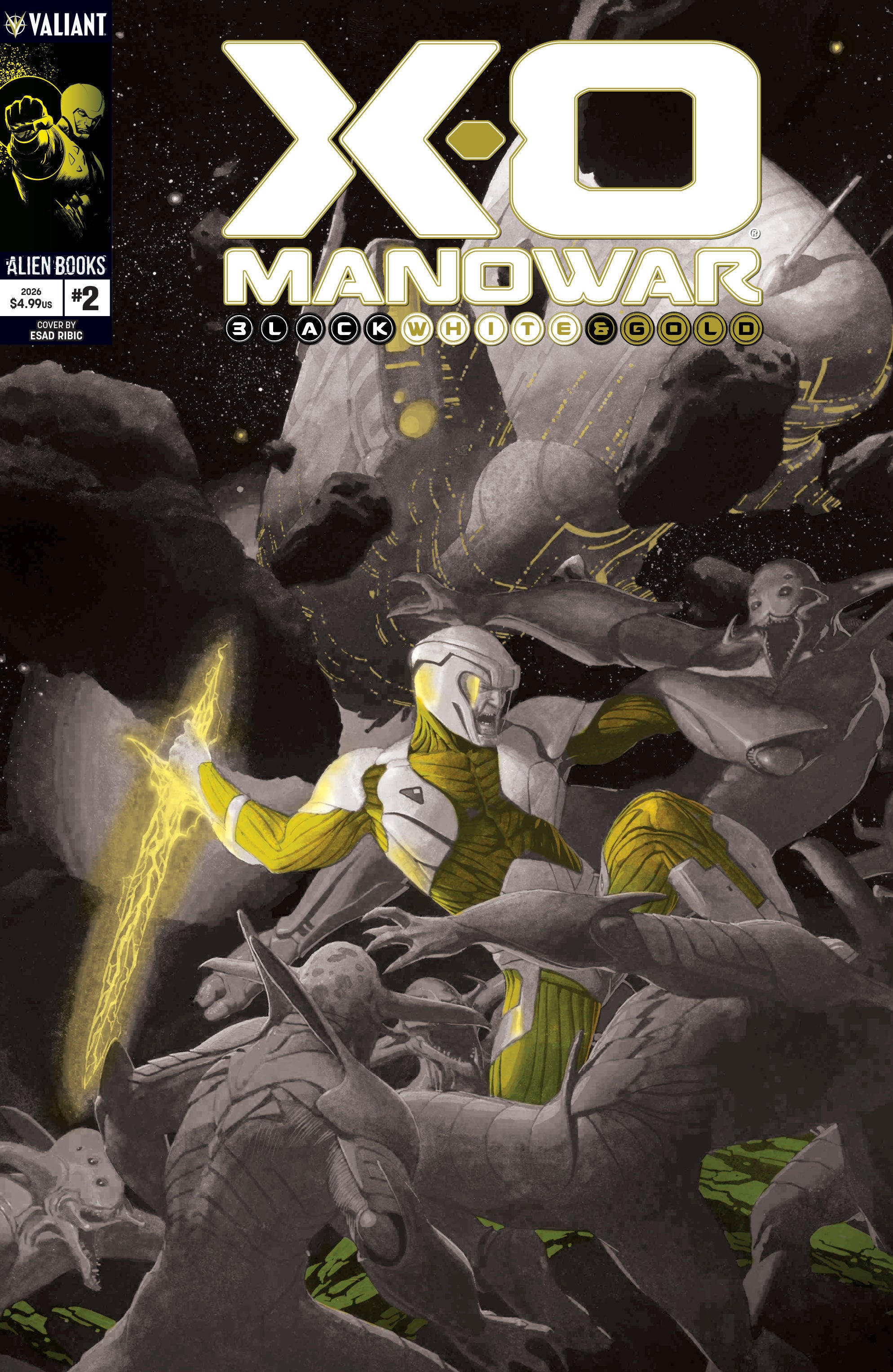 X O Manowar: B&W&G #2 IDW B Ribic B&W&G 12/09/2026 | BD Cosmos