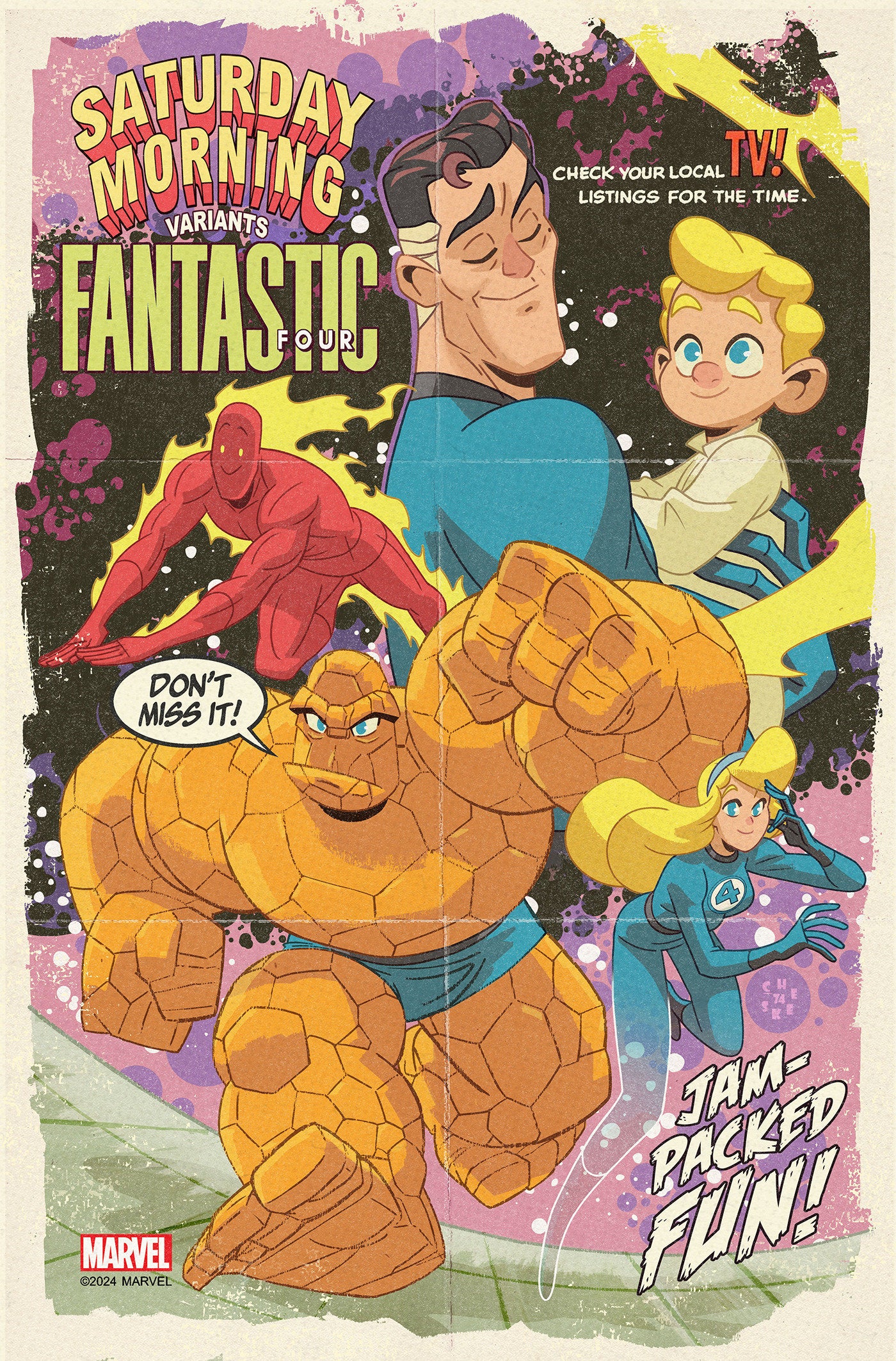 Fantastic Four #33 Sean Galloway Saturday Morning Variant [Doom] | BD Cosmos
