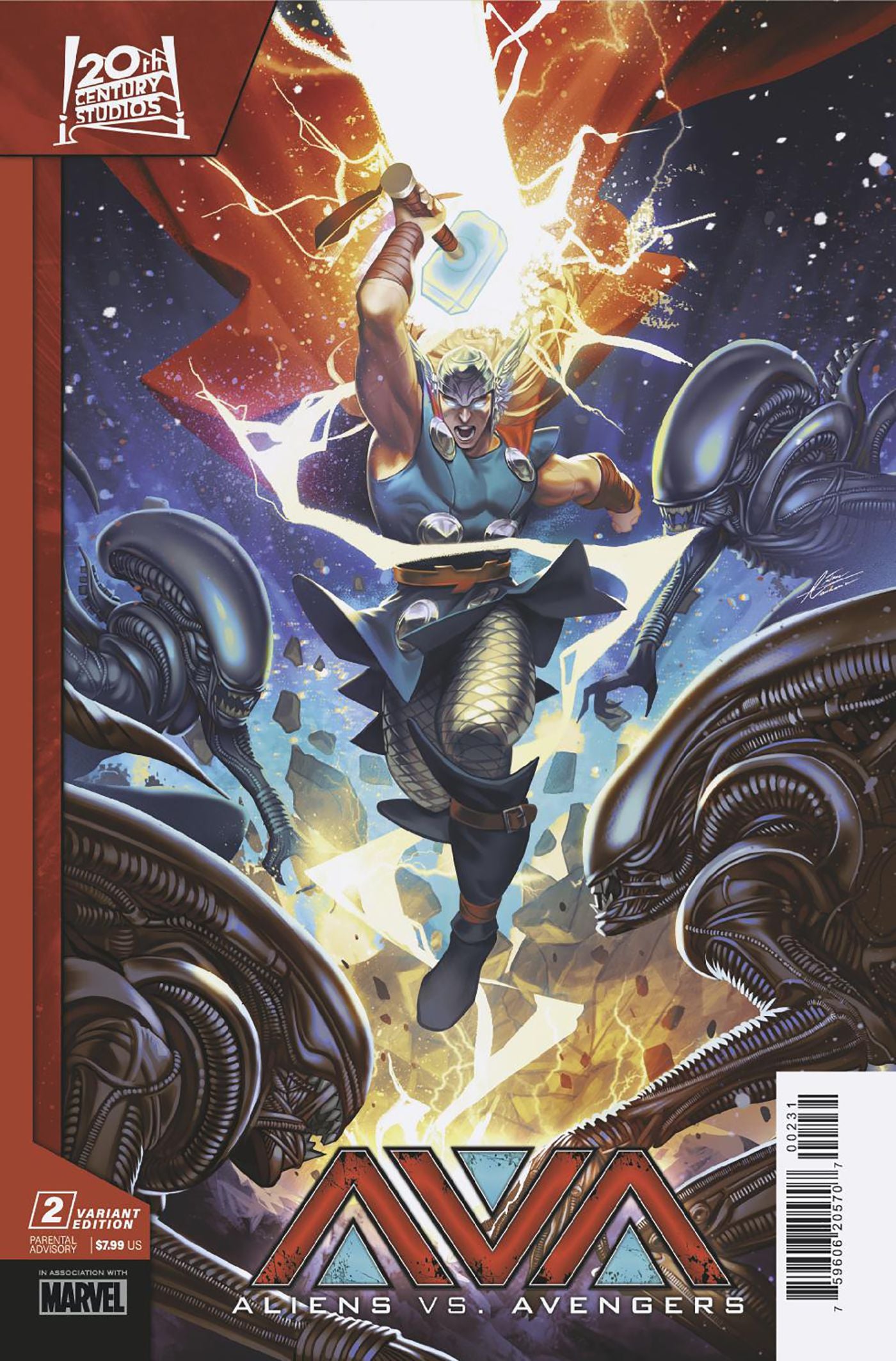 Aliens vs. Avengers #2 C Marvel Mateus Manhanini 11/06/2024 | BD Cosmos