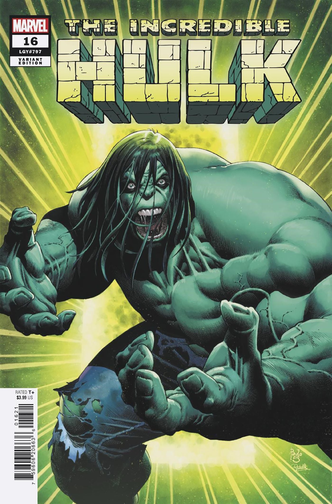 Incredible Hulk #16 B Marvel Paulo Siqueira 09/04/2024 | BD Cosmos