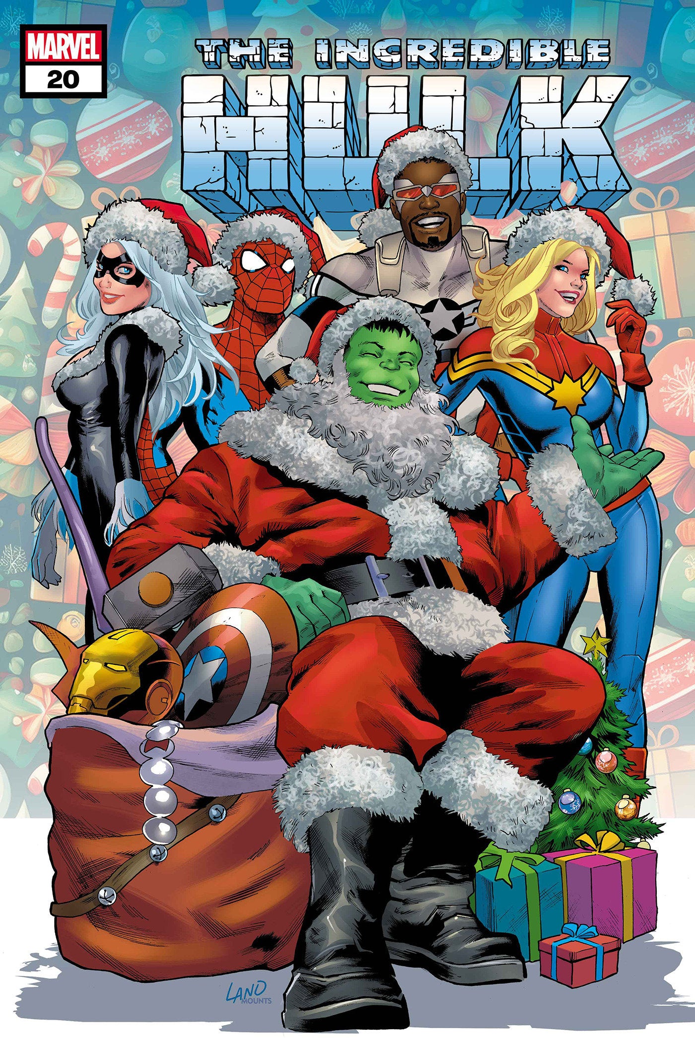 Incredible Hulk #20 Greg Land Winter Holiday Variant | BD Cosmos