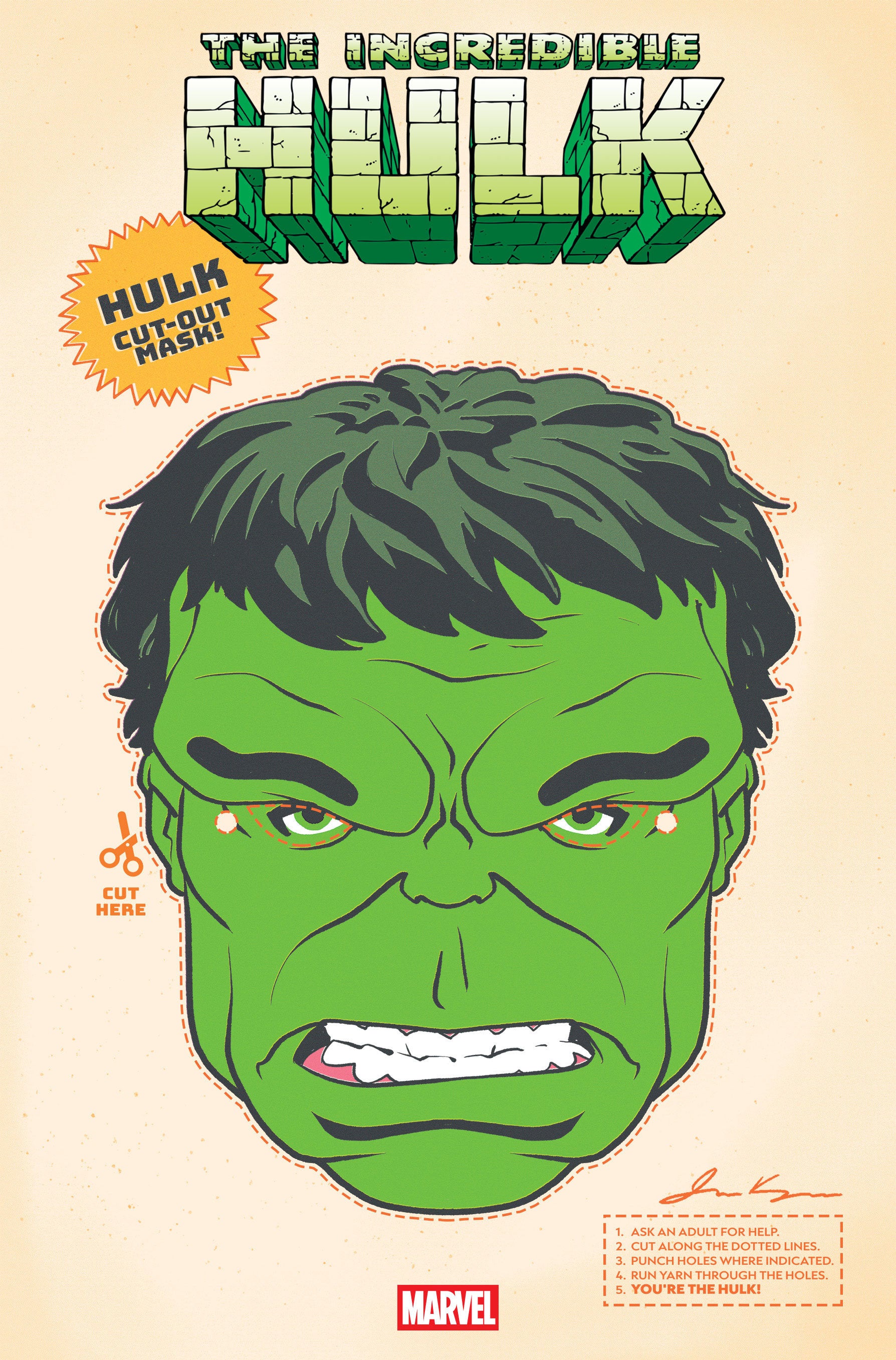 Incredible Hulk #29 Retro Halloween Mask Variant | BD Cosmos