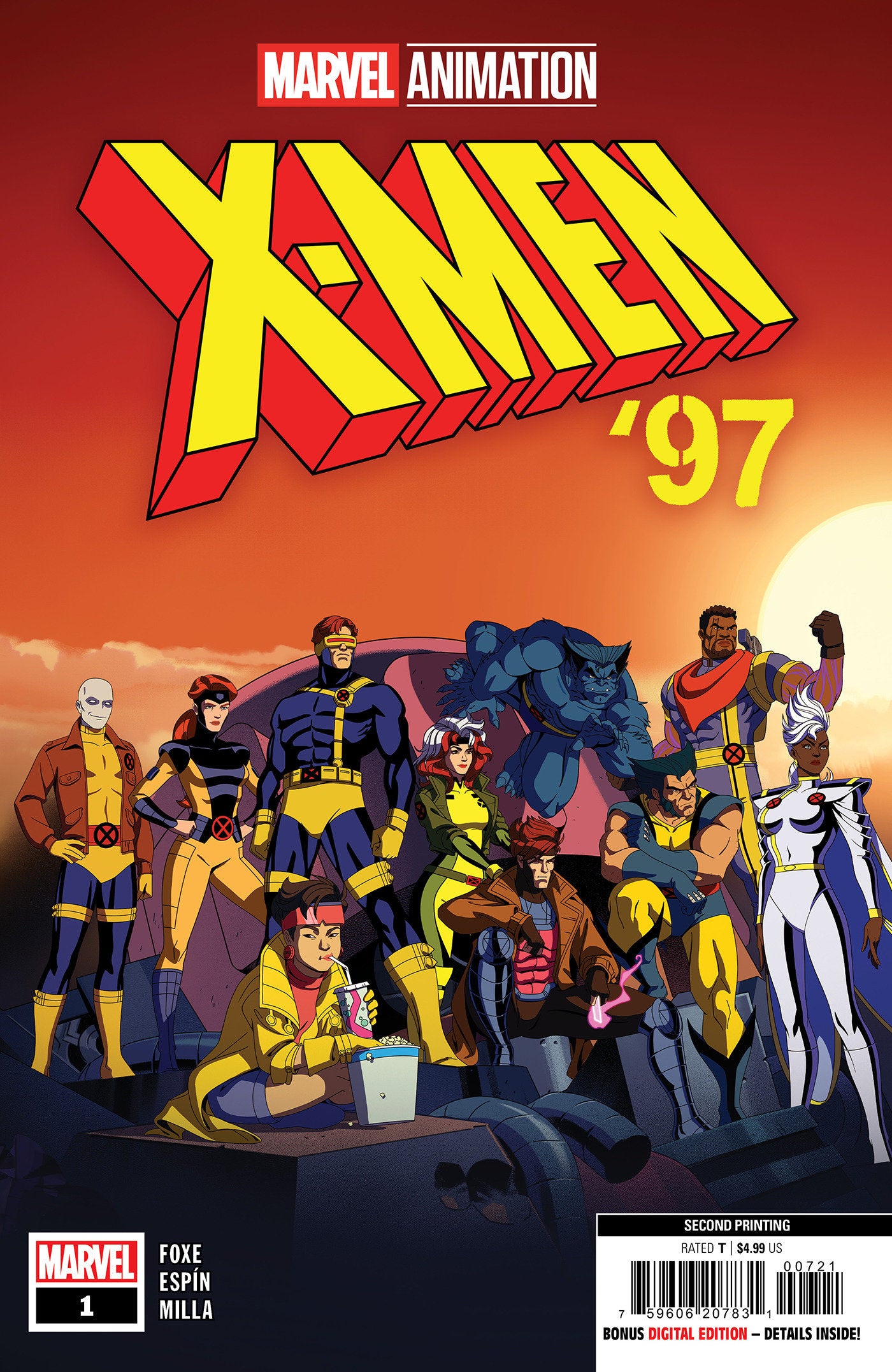 X-Men '97 #1 2nd Print Marvel Animation 05/08/2024 | BD Cosmos
