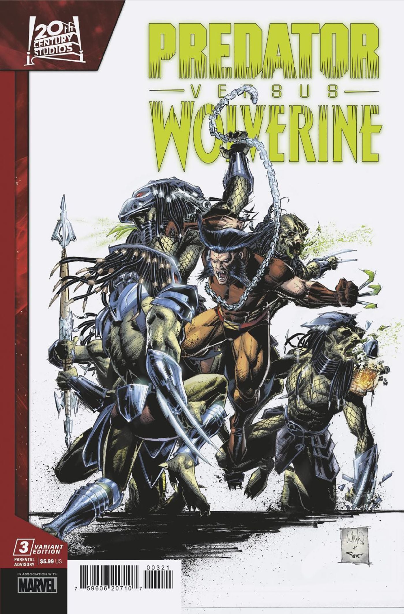 Predator contre Wolverine #3 MARVEL Portacio 11/29/2023 | BD Cosmos