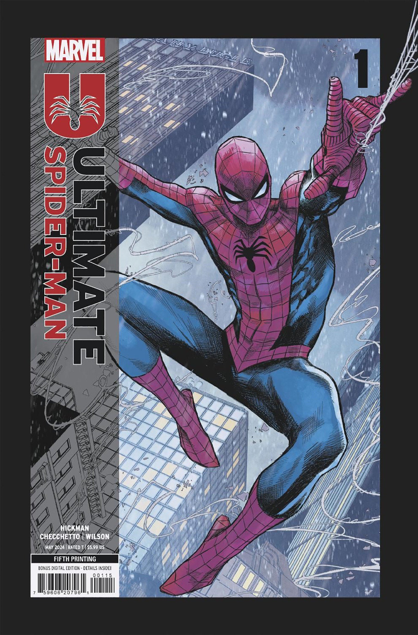 Ultimate Spider-Man #1 5e impression Marvel Checchetto 05/01/2024 | BD Cosmos