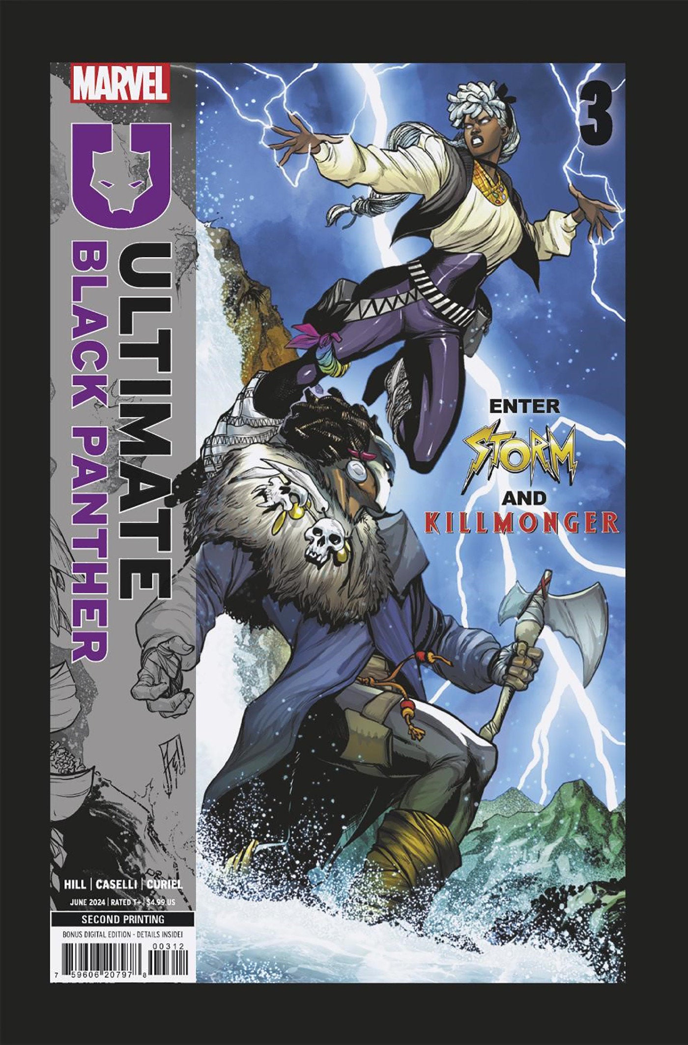 Ultimate Black Panther #3 Stefano Caselli 2nd Print Variant | BD Cosmos