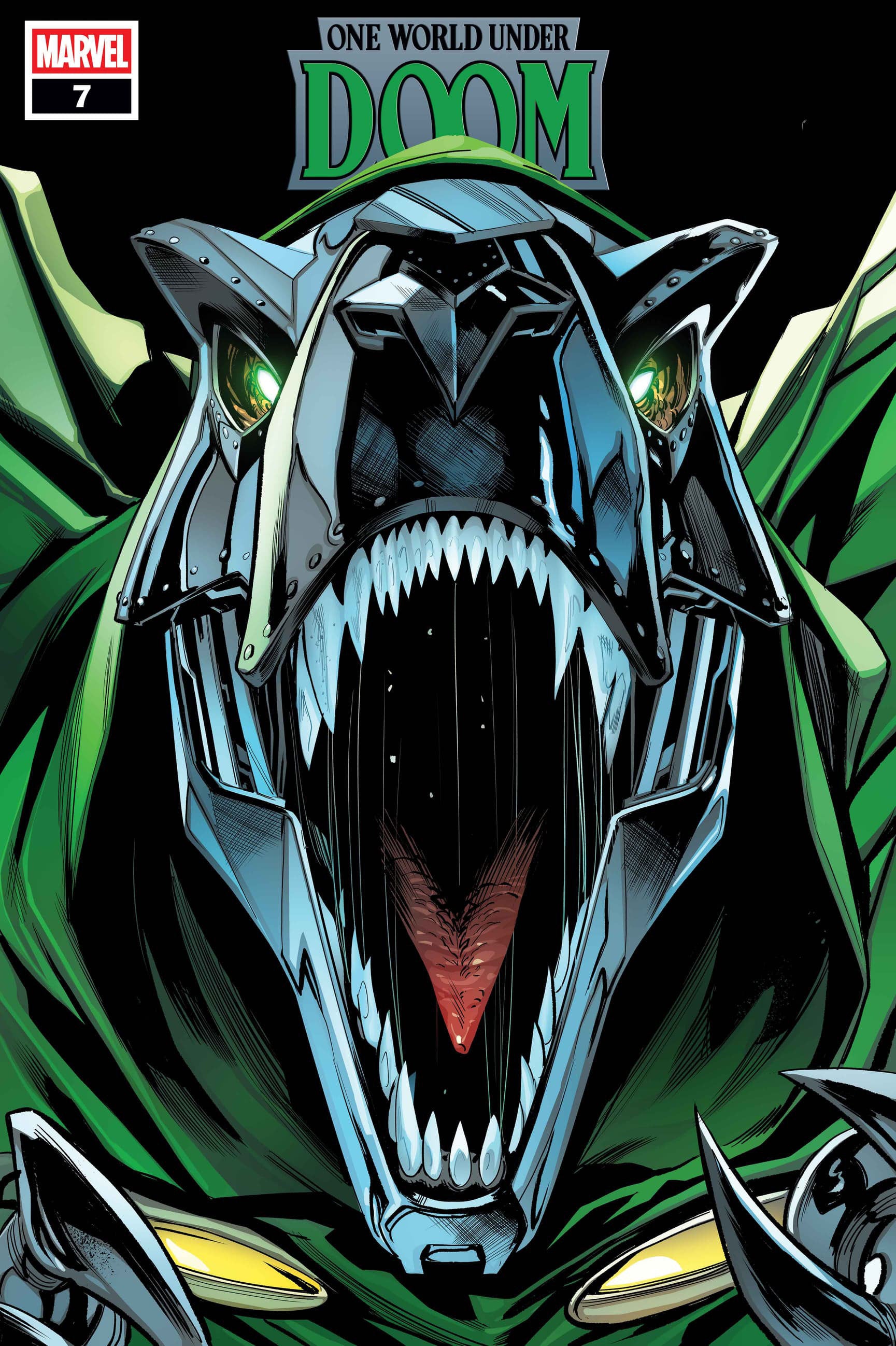 One World Under Doom #7 Geoff Shaw Doomasaur Variant | BD Cosmos