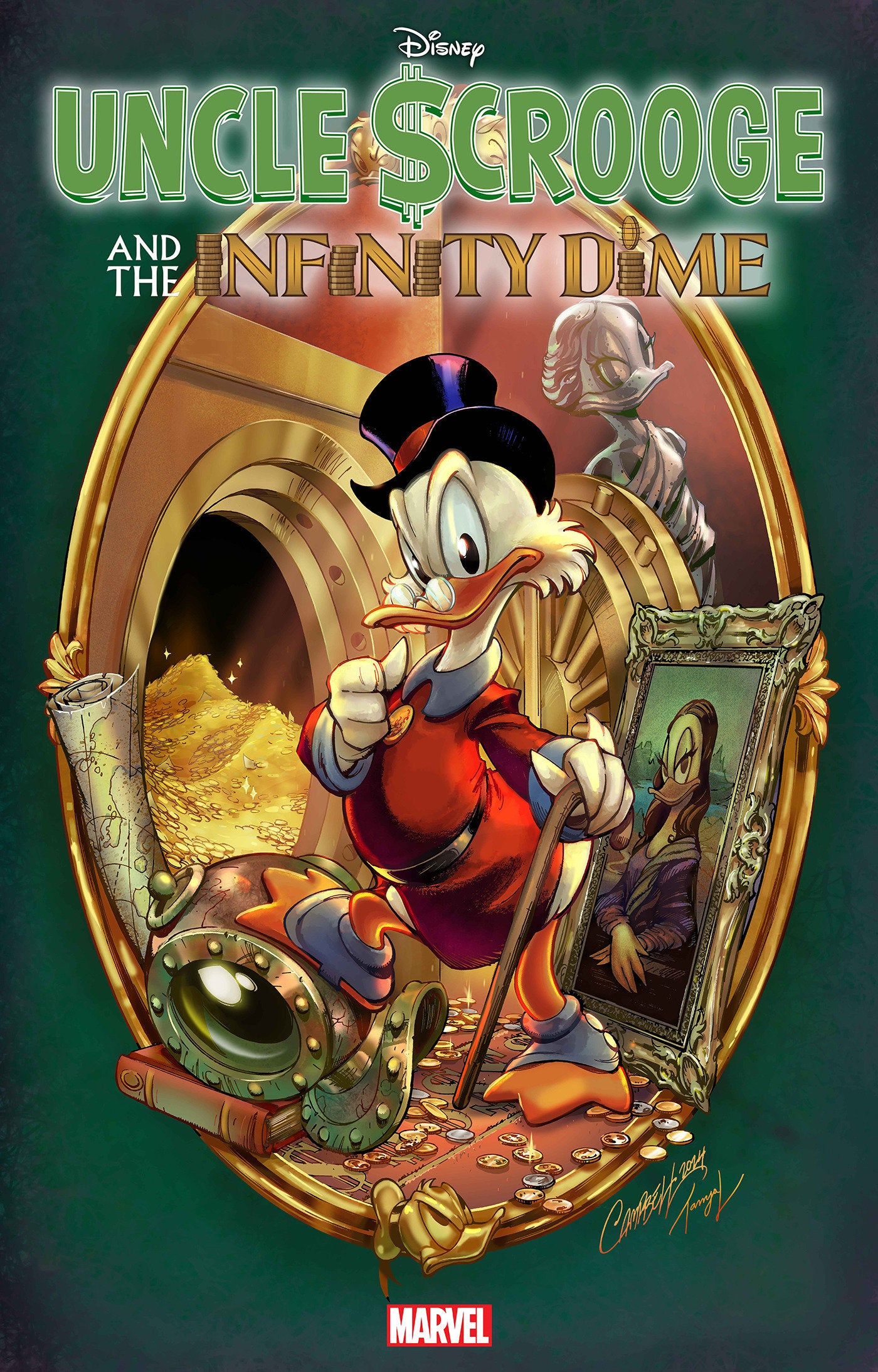 Oncle Scrooge Infinity Dime #1 MARVEL 1:50 J. Scott Campbell Sortie 06/19/2024 | BD Cosmos