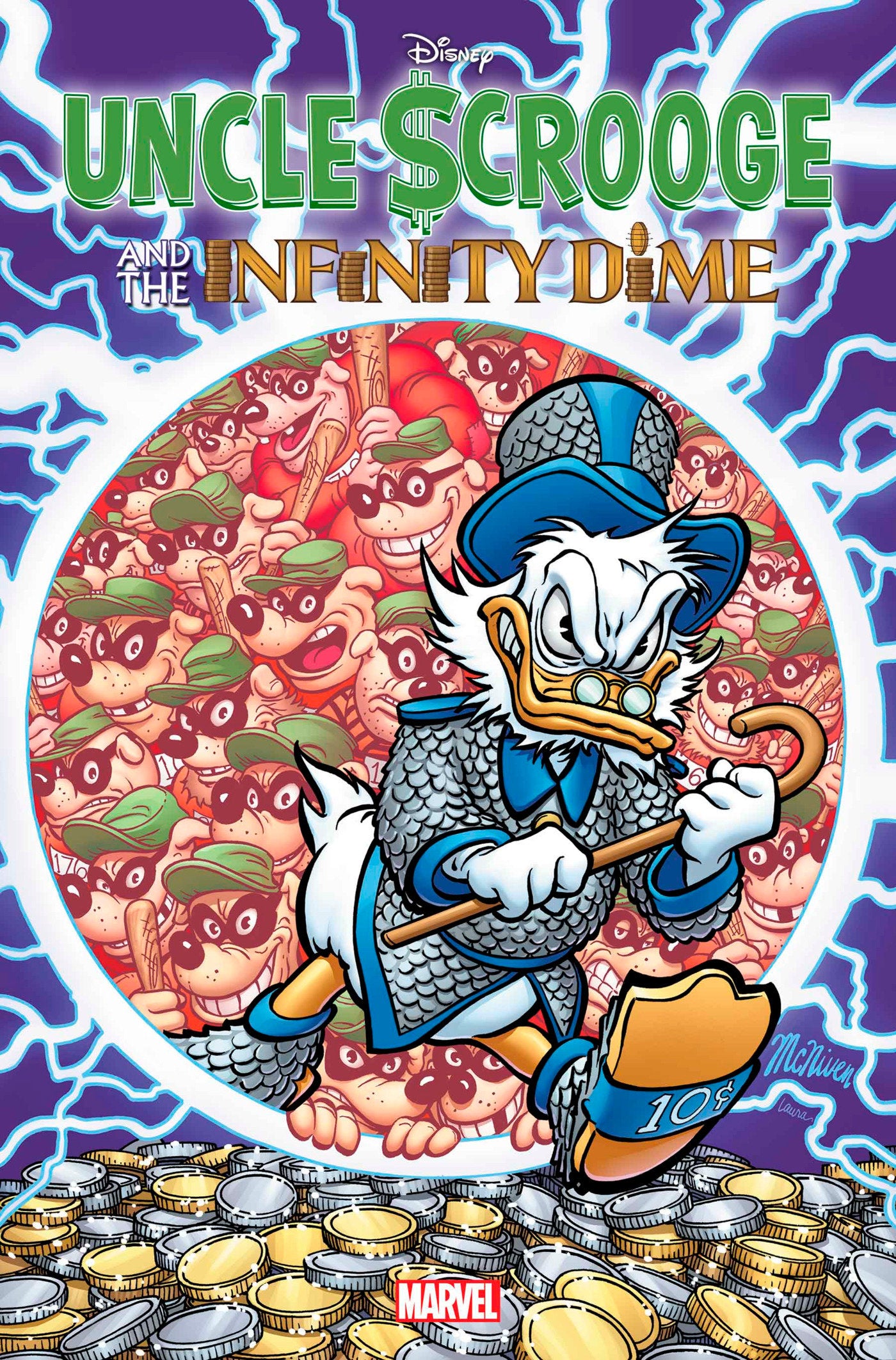 Oncle Scrooge Infinity Dime #1 MARVEL E Mcniven Foil Release 06/19/2024 | BD Cosmos