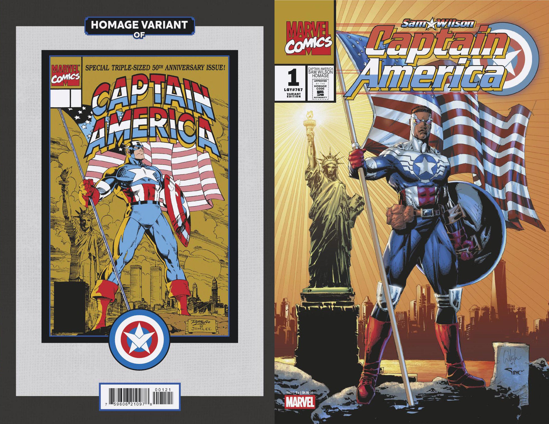 Sam Wilson, Captain America #1 Whilce Portacio Captain America Sam Wilson Homage Variant | BD Cosmos