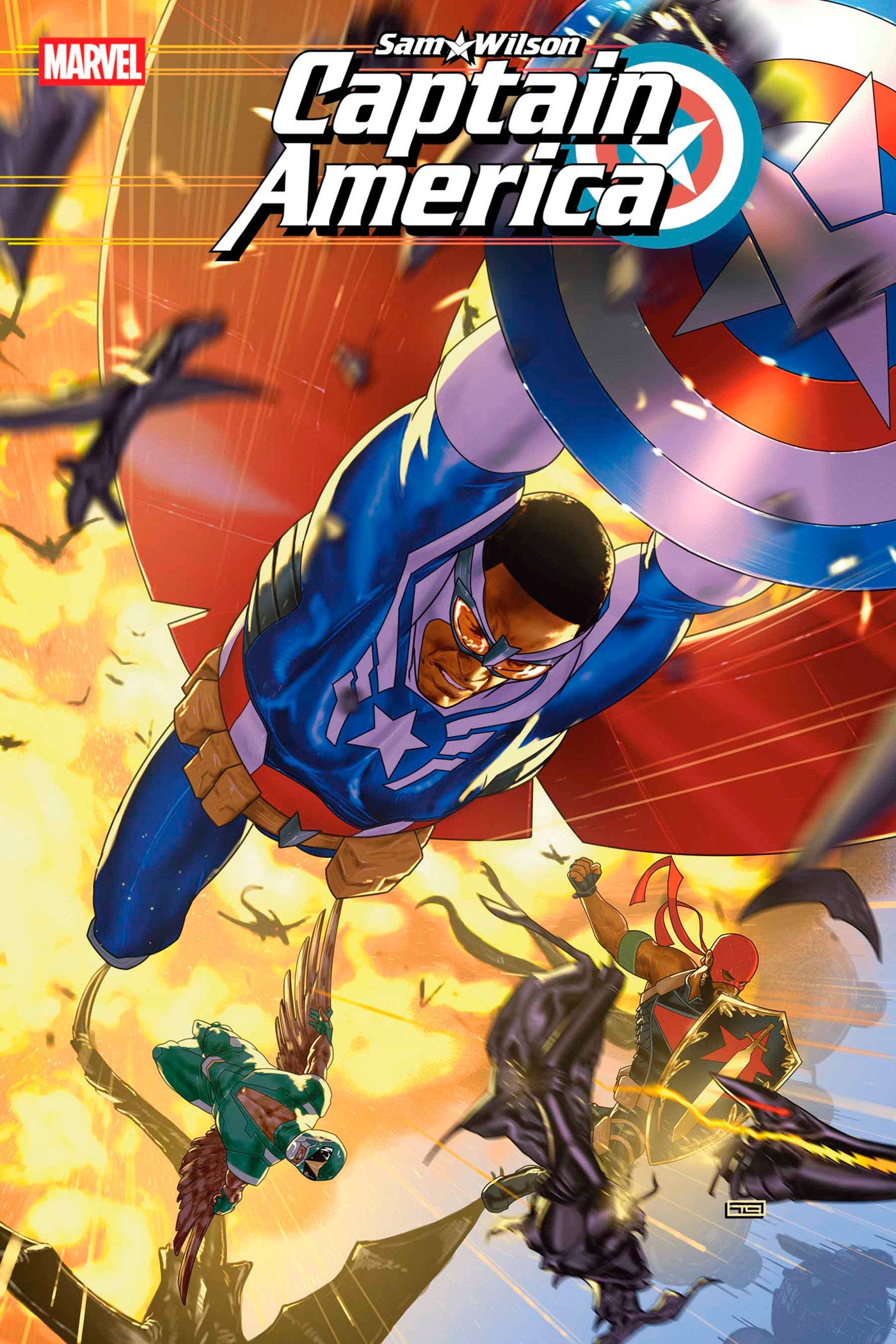 Sam Wilson, Captain America #4 | BD Cosmos