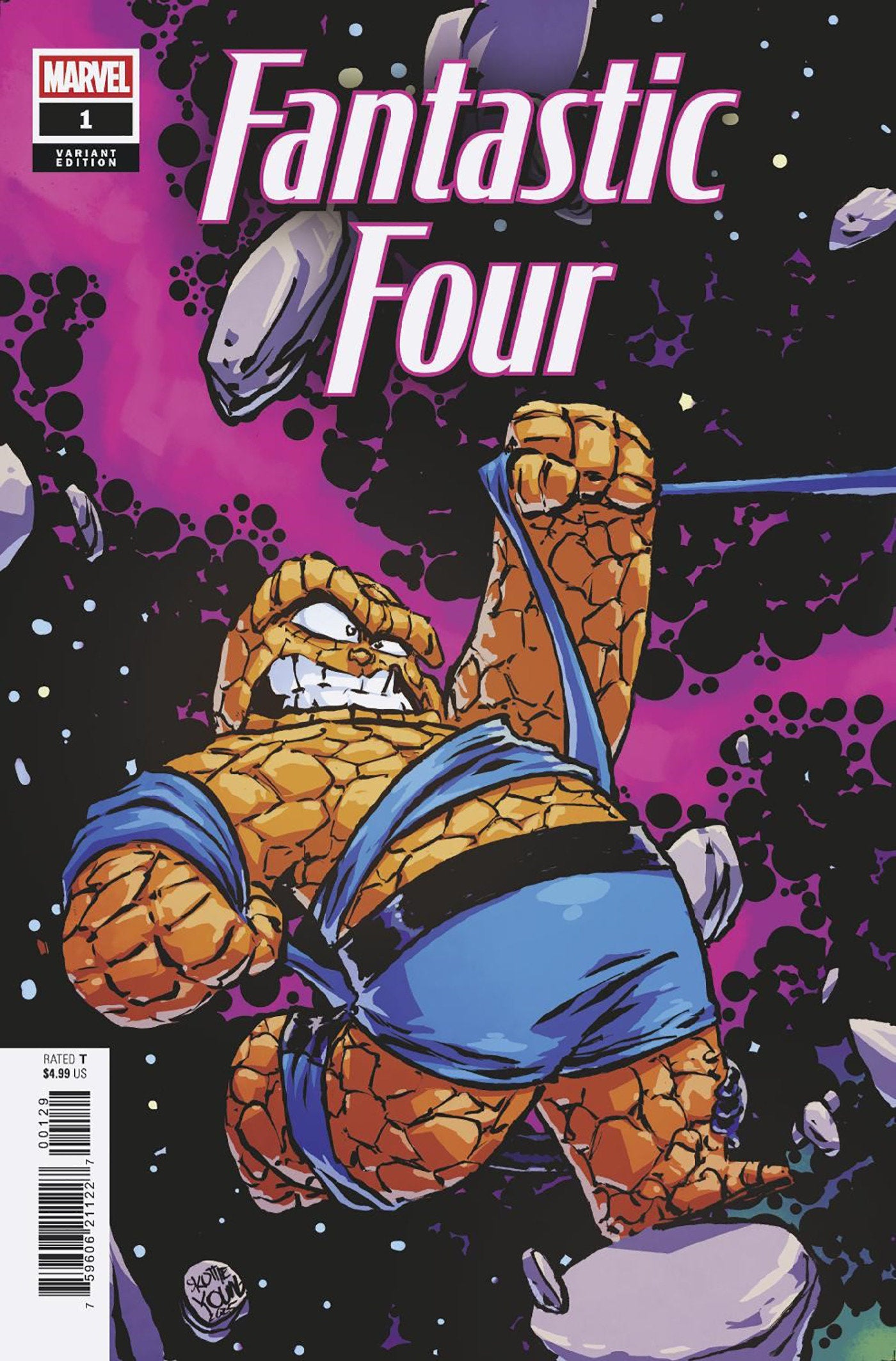 Fantastic Four #1 Skottie Young 5-Part Connecting 07/09/2025 | BD Cosmos