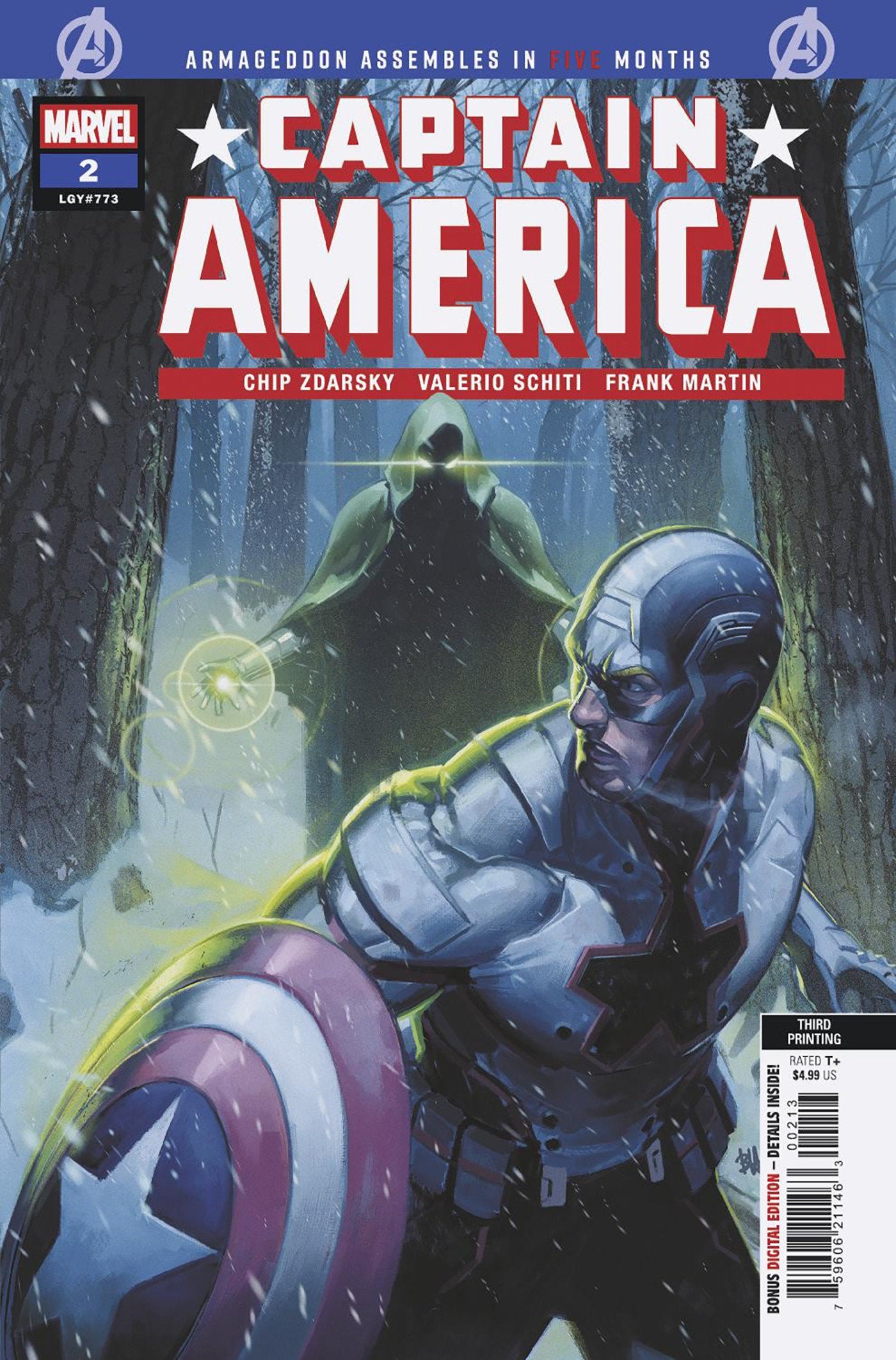 Captain America #2 Ben Harvey 3rd Print 01/28/2026 | BD Cosmos