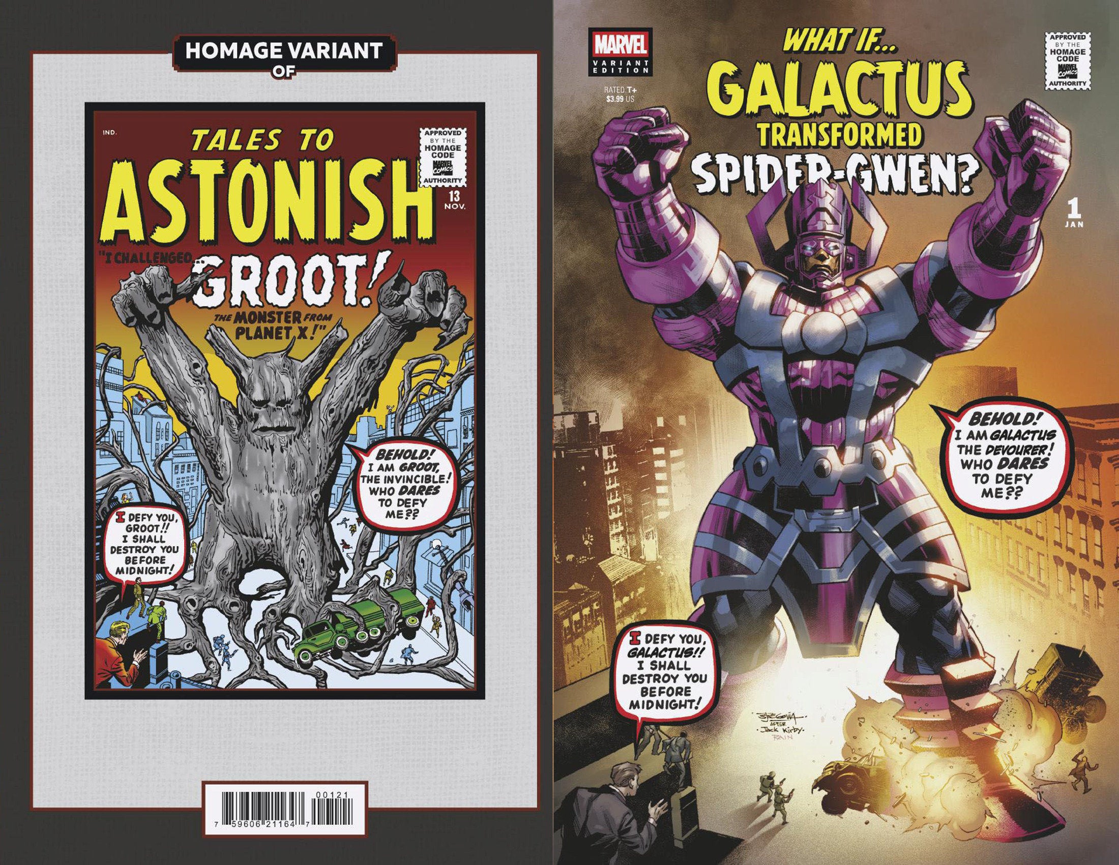 What If...? Galactus: Galactus Transformed Spider-Gwen? #1 Stephen Segovia Sci-F I Homage Variant | BD Cosmos
