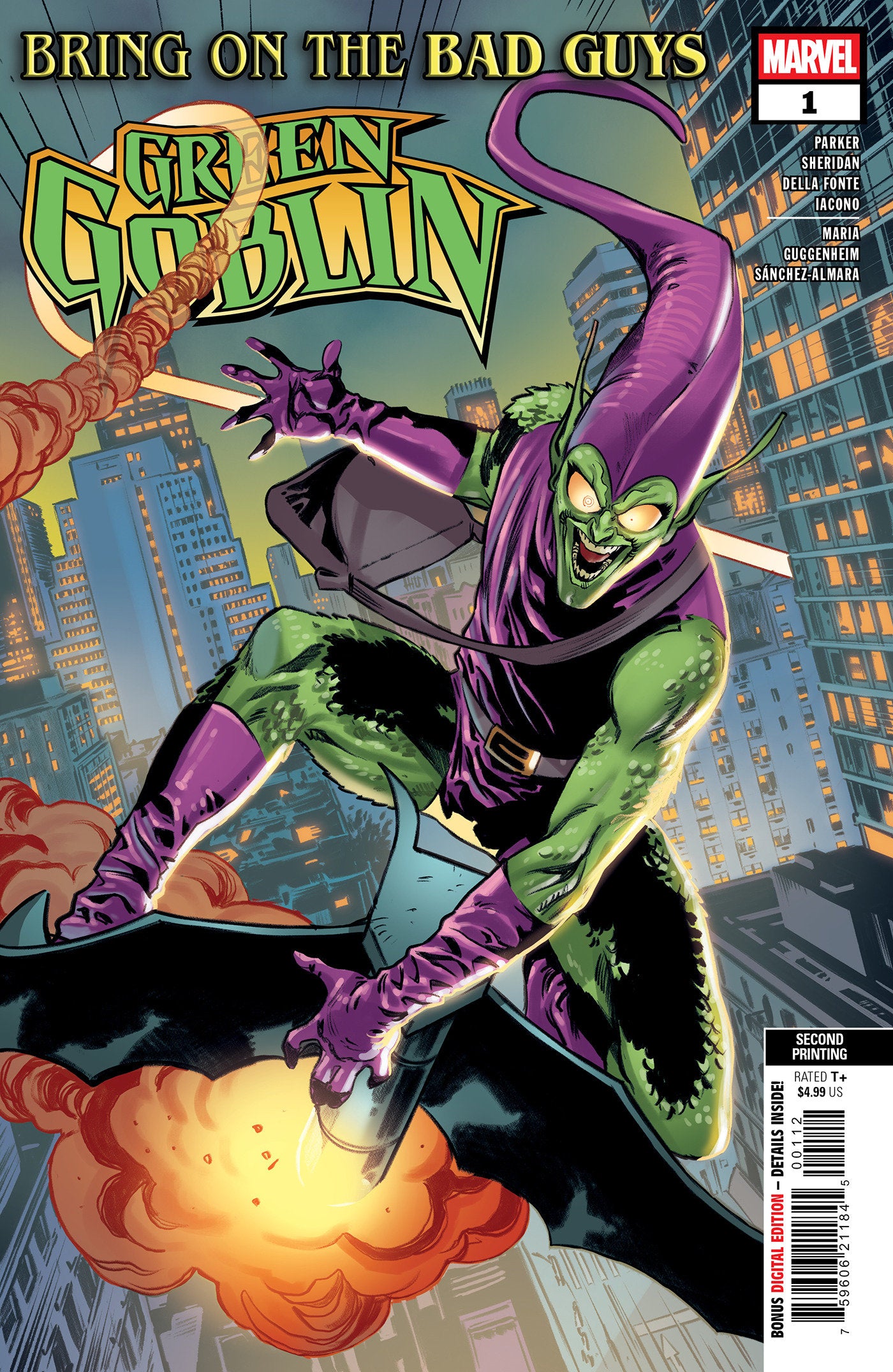Bring On The Bad Guys Green Goblin #1 Della Fonte 2nd Print 08/13/2025 | BD Cosmos